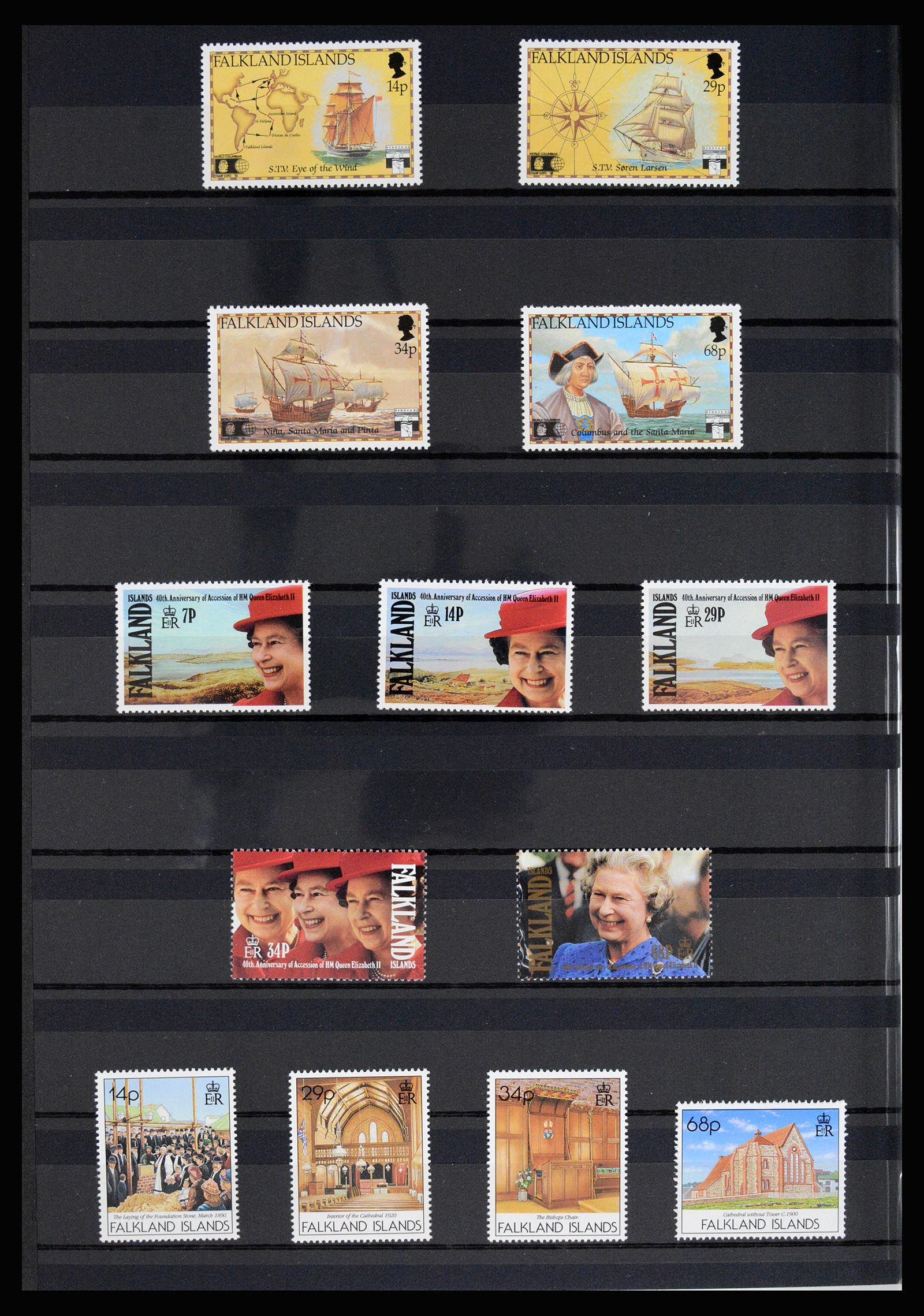 36784 030 - Postzegelverzameling 36784 Falkland Eilanden 1895-1997.