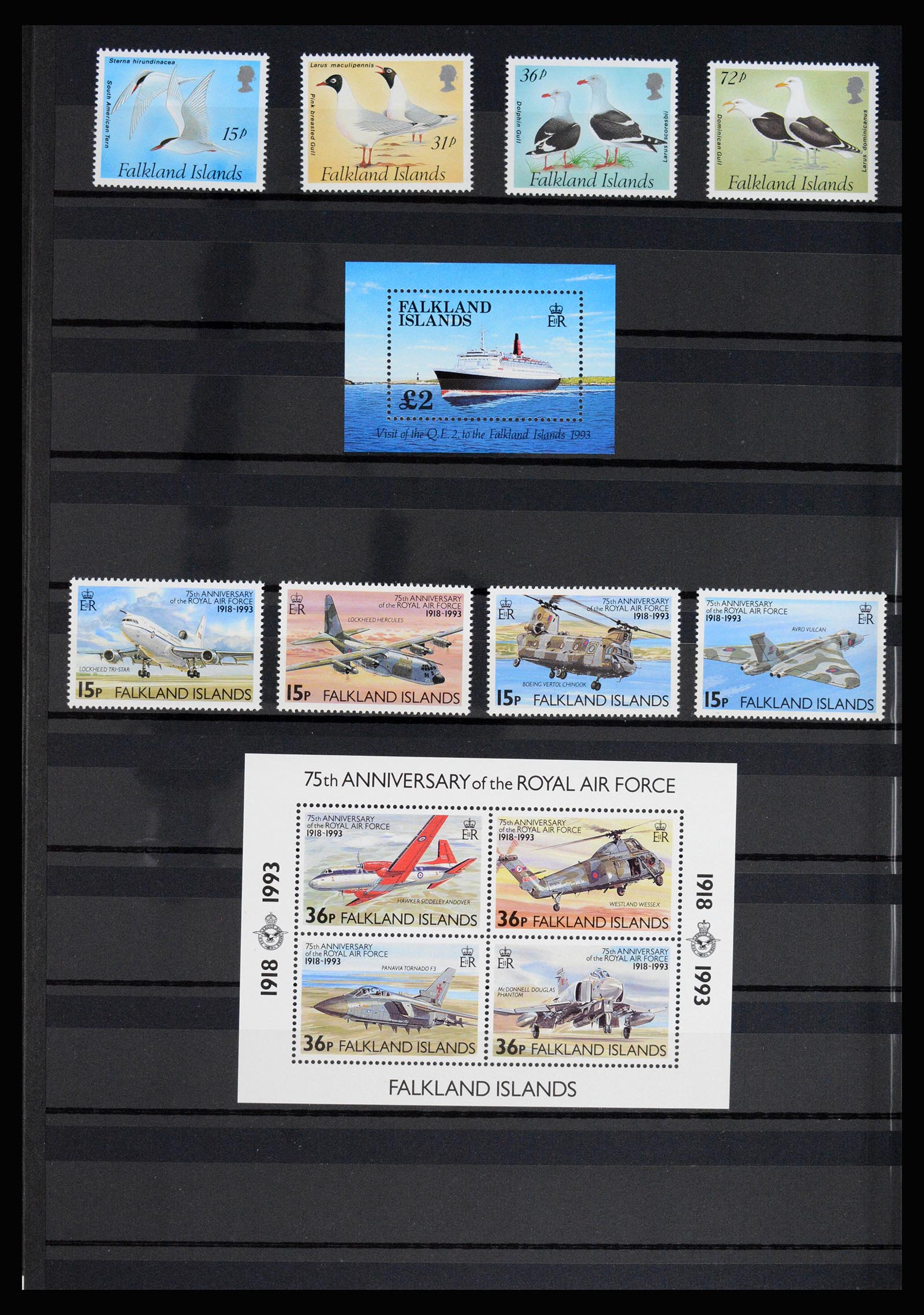 36784 032 - Postzegelverzameling 36784 Falkland Eilanden 1895-1997.
