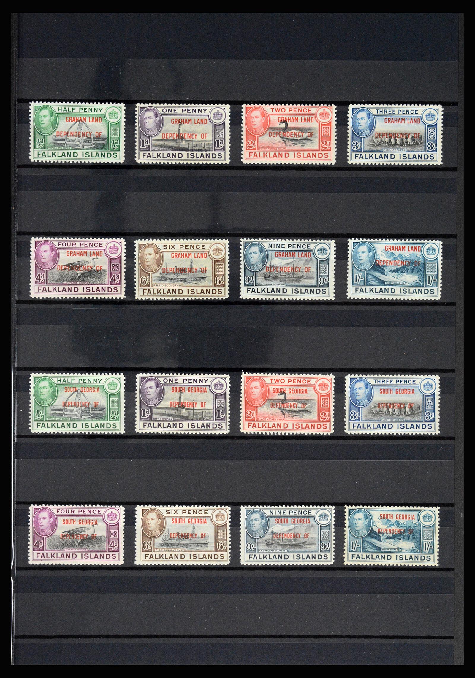 36784 043 - Postzegelverzameling 36784 Falkland Eilanden 1895-1997.