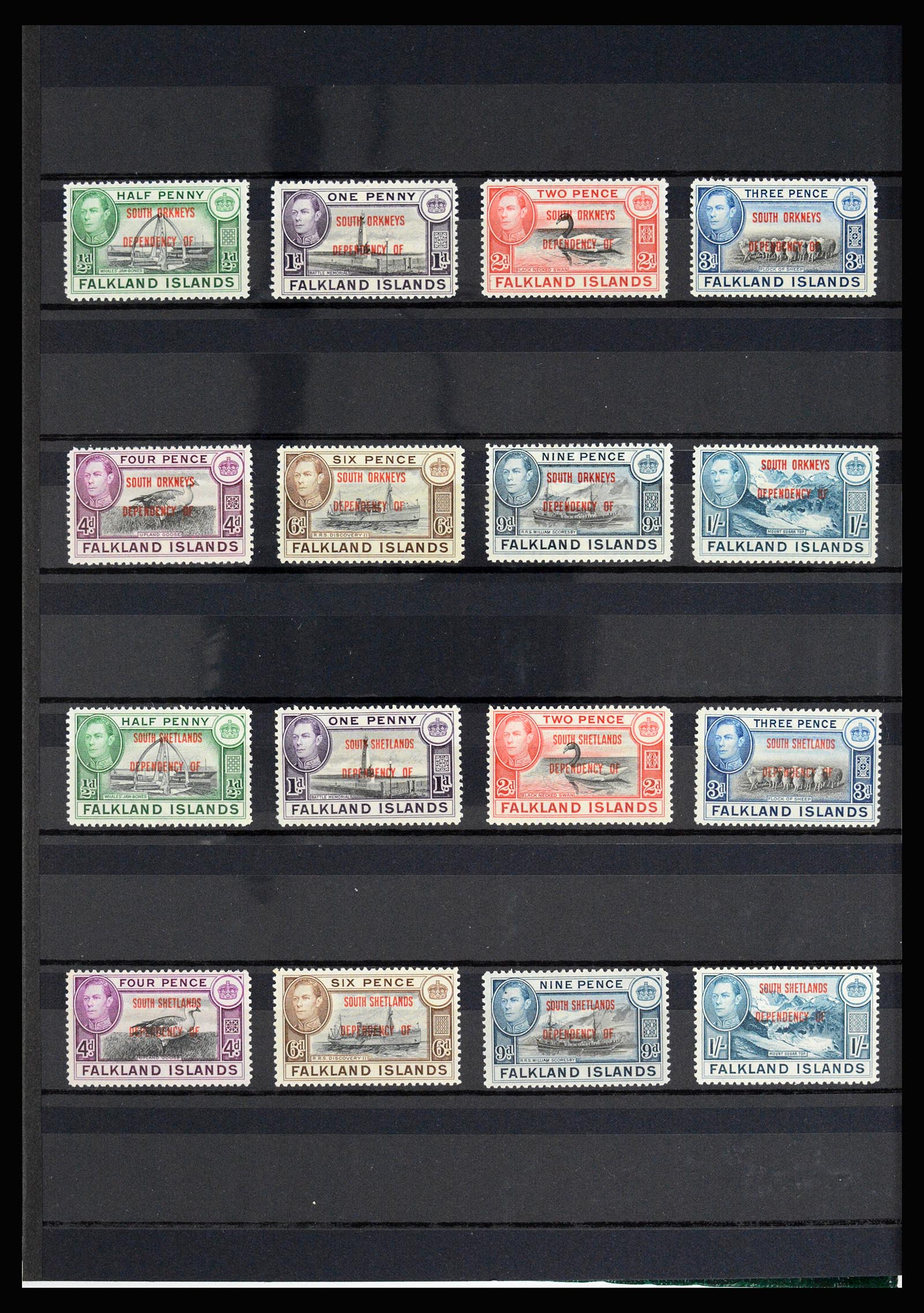 36784 044 - Postzegelverzameling 36784 Falkland Eilanden 1895-1997.