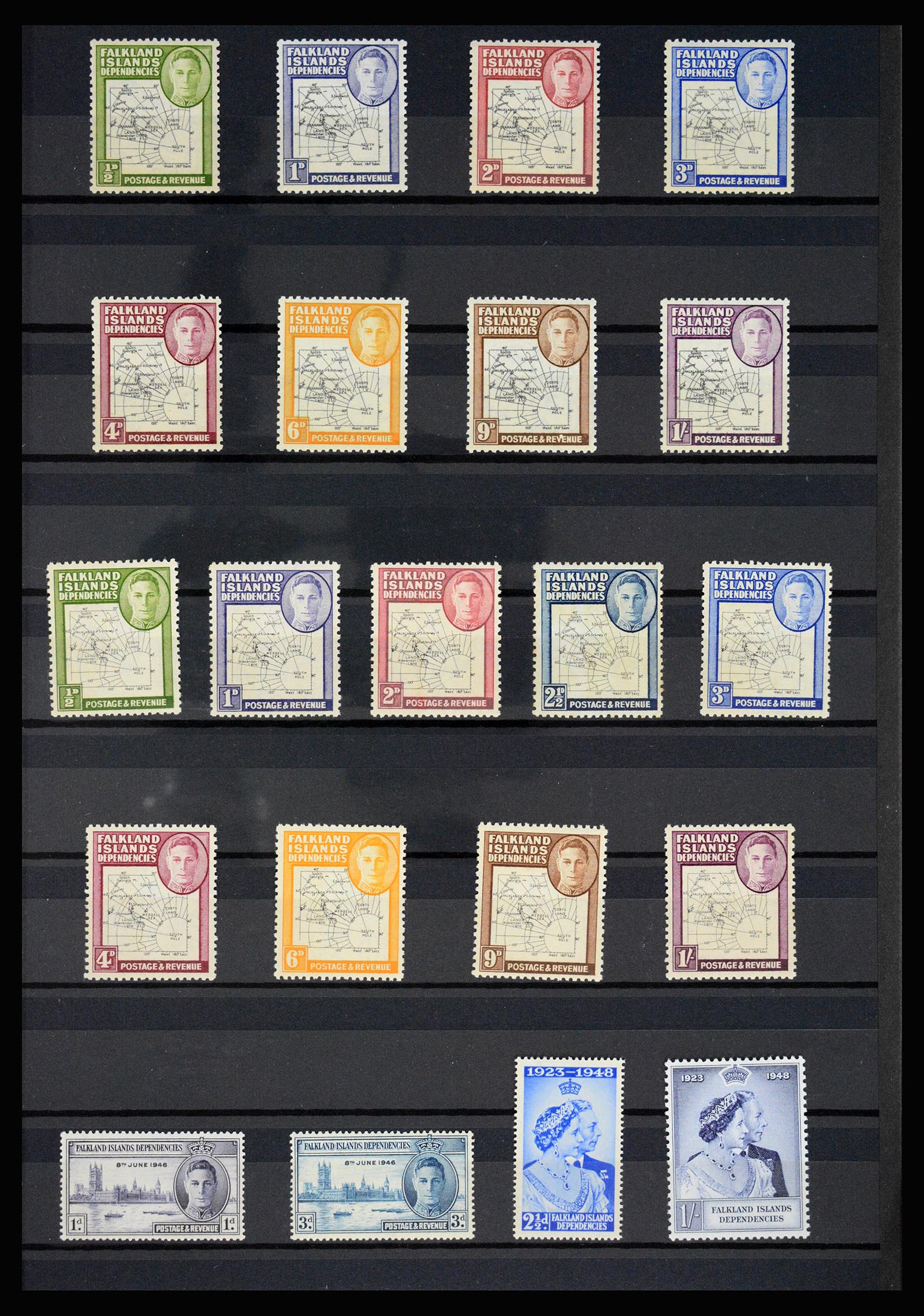 36784 045 - Postzegelverzameling 36784 Falkland Eilanden 1895-1997.