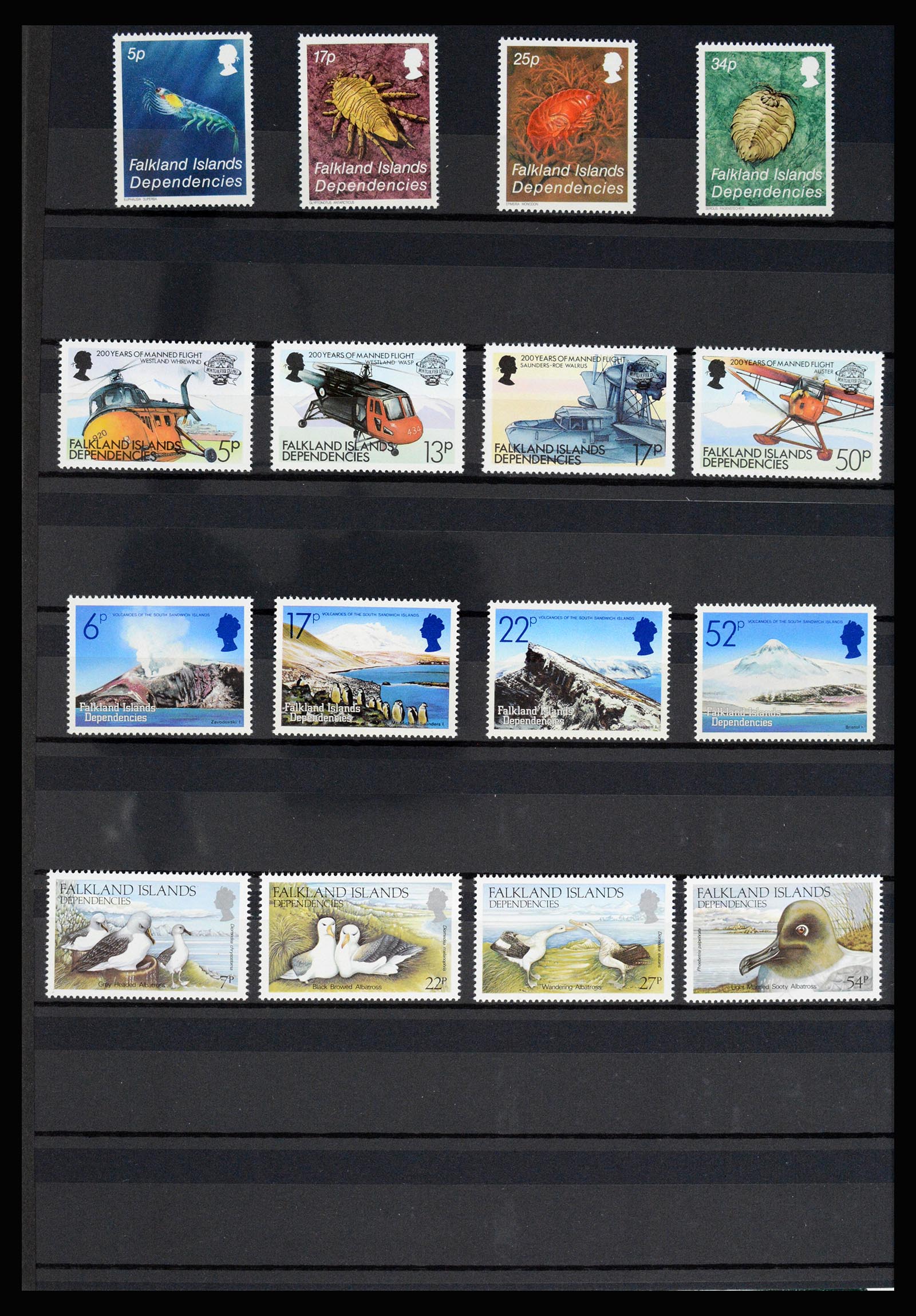 36784 054 - Postzegelverzameling 36784 Falkland Eilanden 1895-1997.