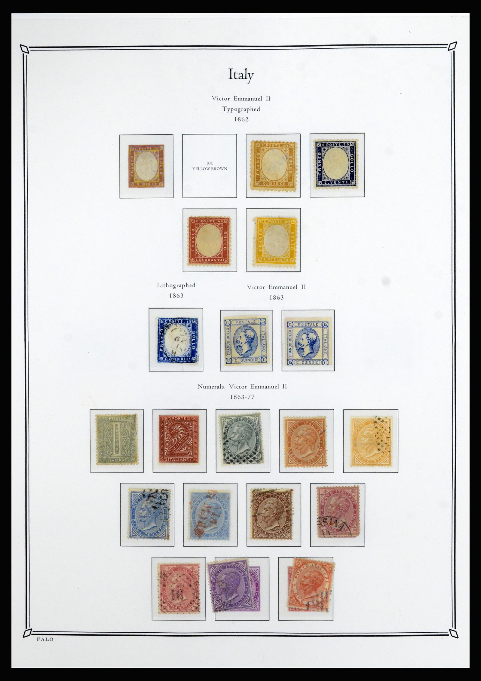 36786 001 - Postzegelverzameling 36786 Italië en Egeïsche eilanden 1860-1990.