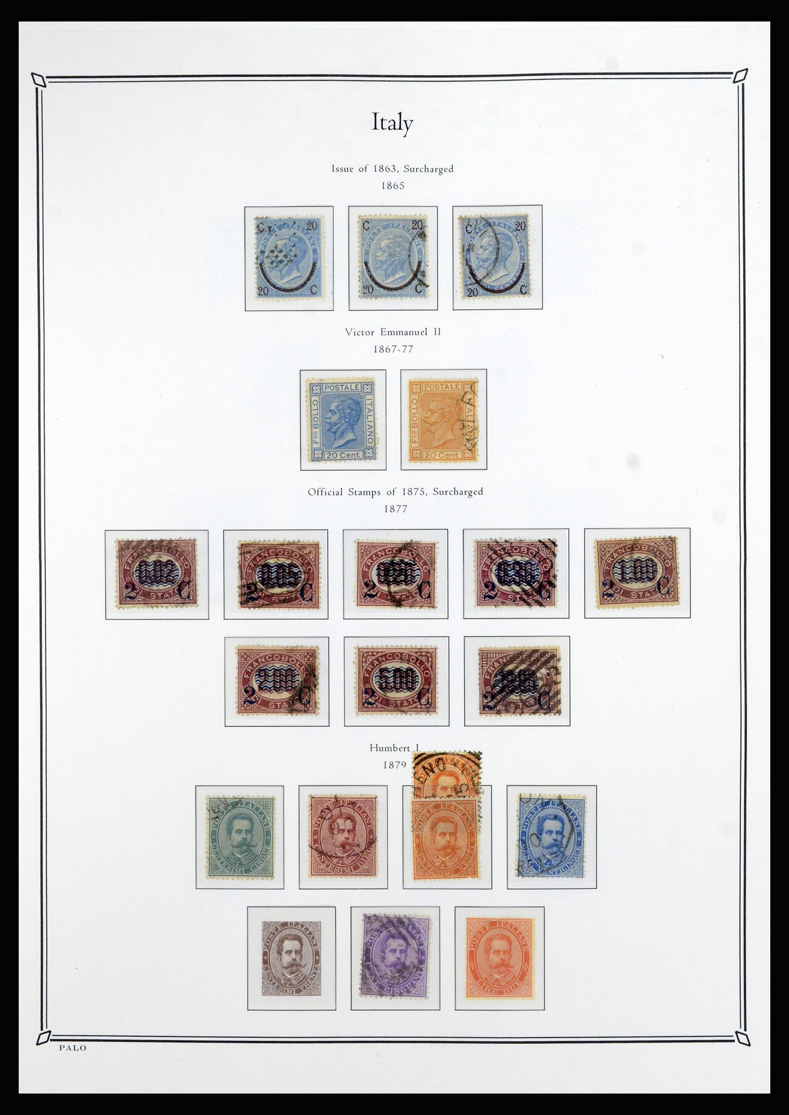 36786 002 - Postzegelverzameling 36786 Italië en Egeïsche eilanden 1860-1990.