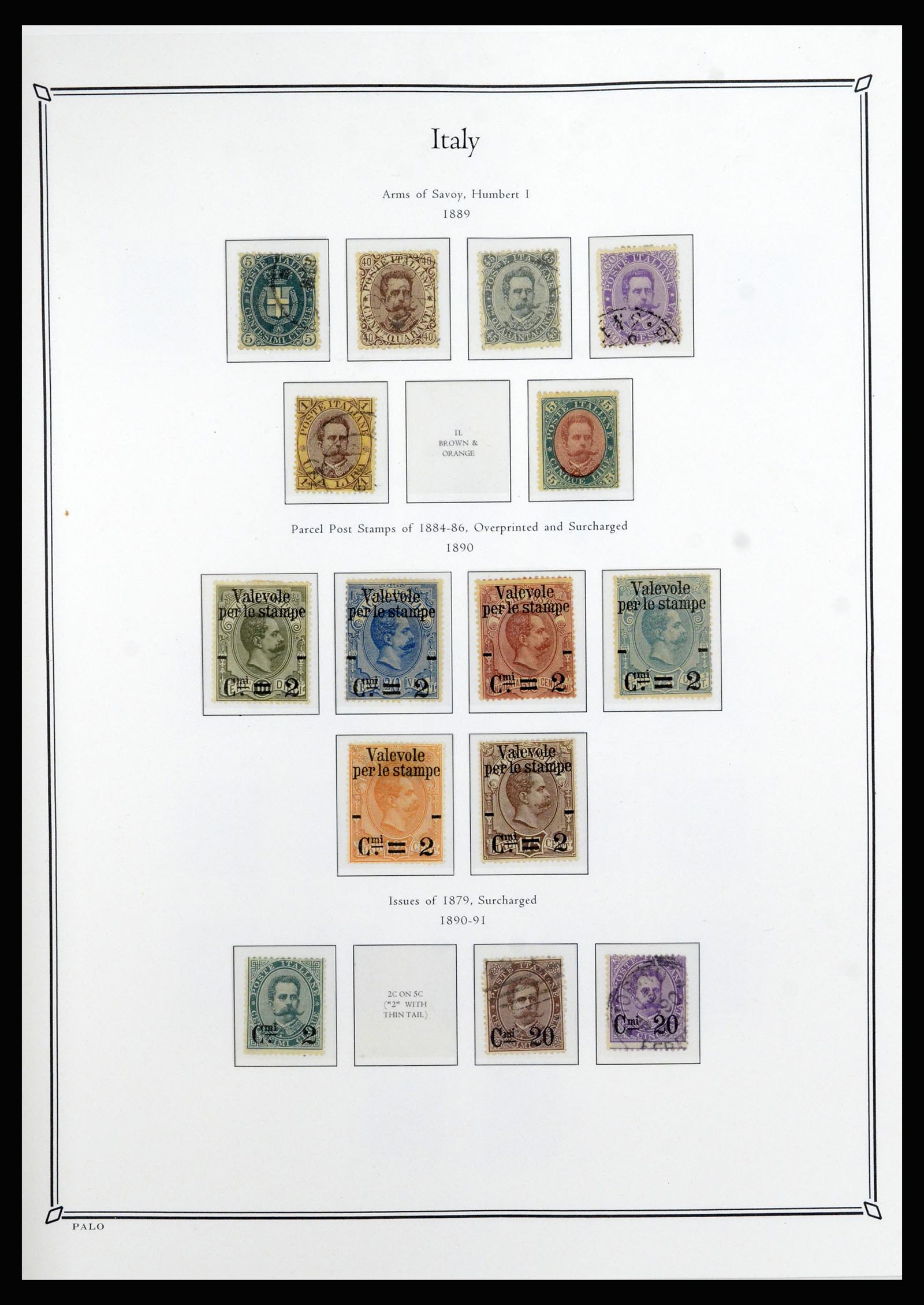 36786 003 - Postzegelverzameling 36786 Italië en Egeïsche eilanden 1860-1990.