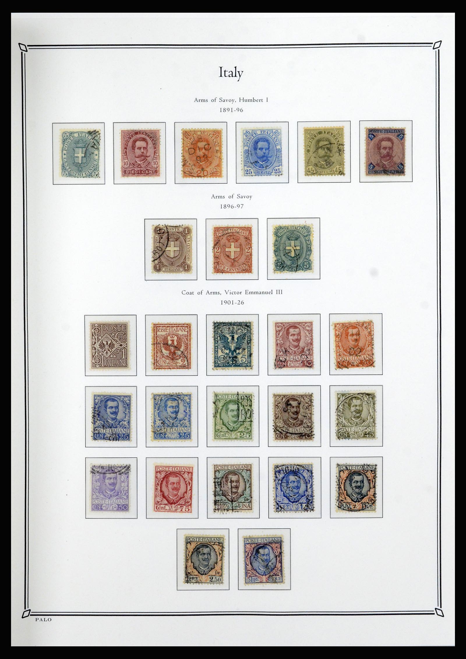 36786 004 - Postzegelverzameling 36786 Italië en Egeïsche eilanden 1860-1990.