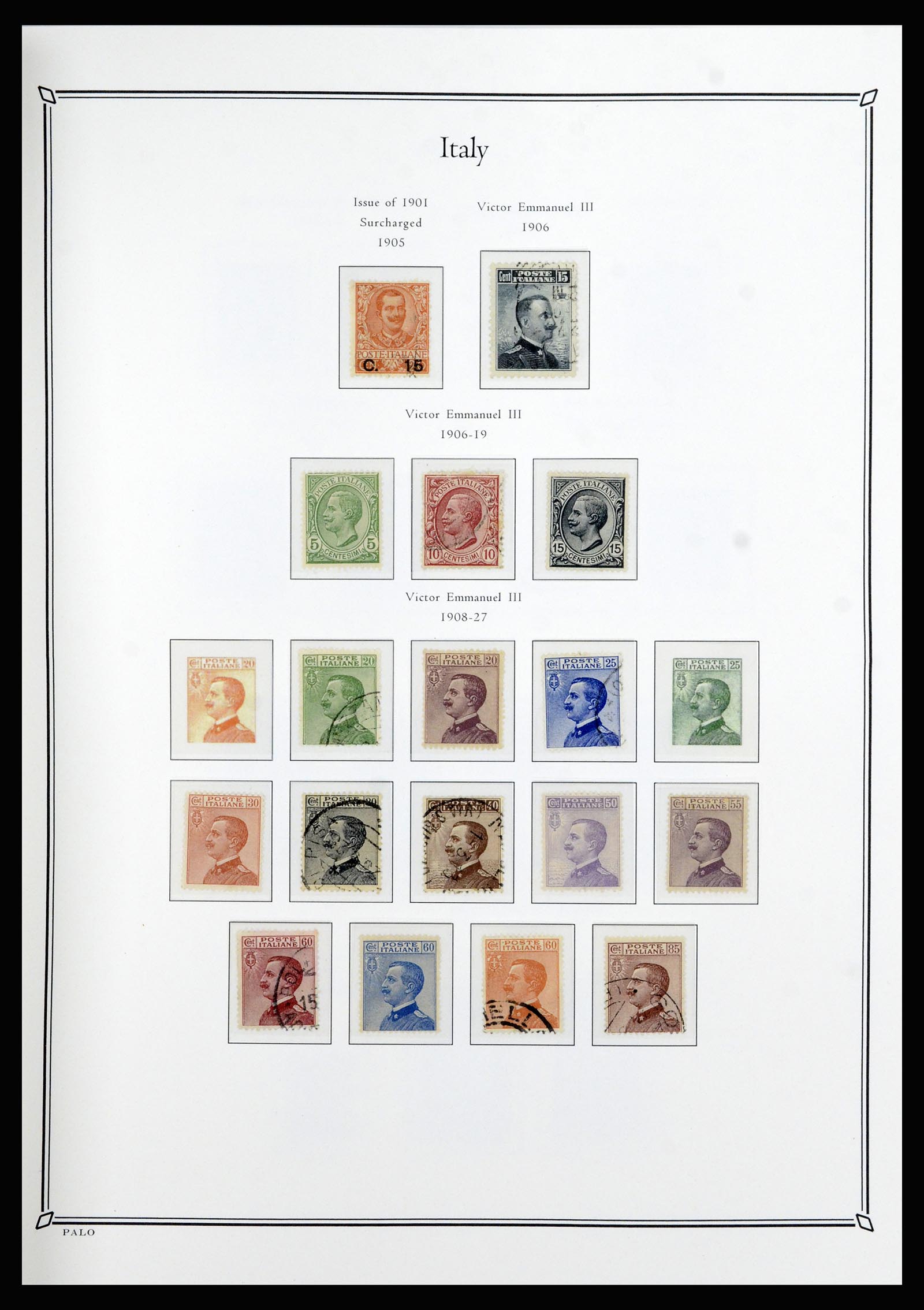36786 005 - Postzegelverzameling 36786 Italië en Egeïsche eilanden 1860-1990.