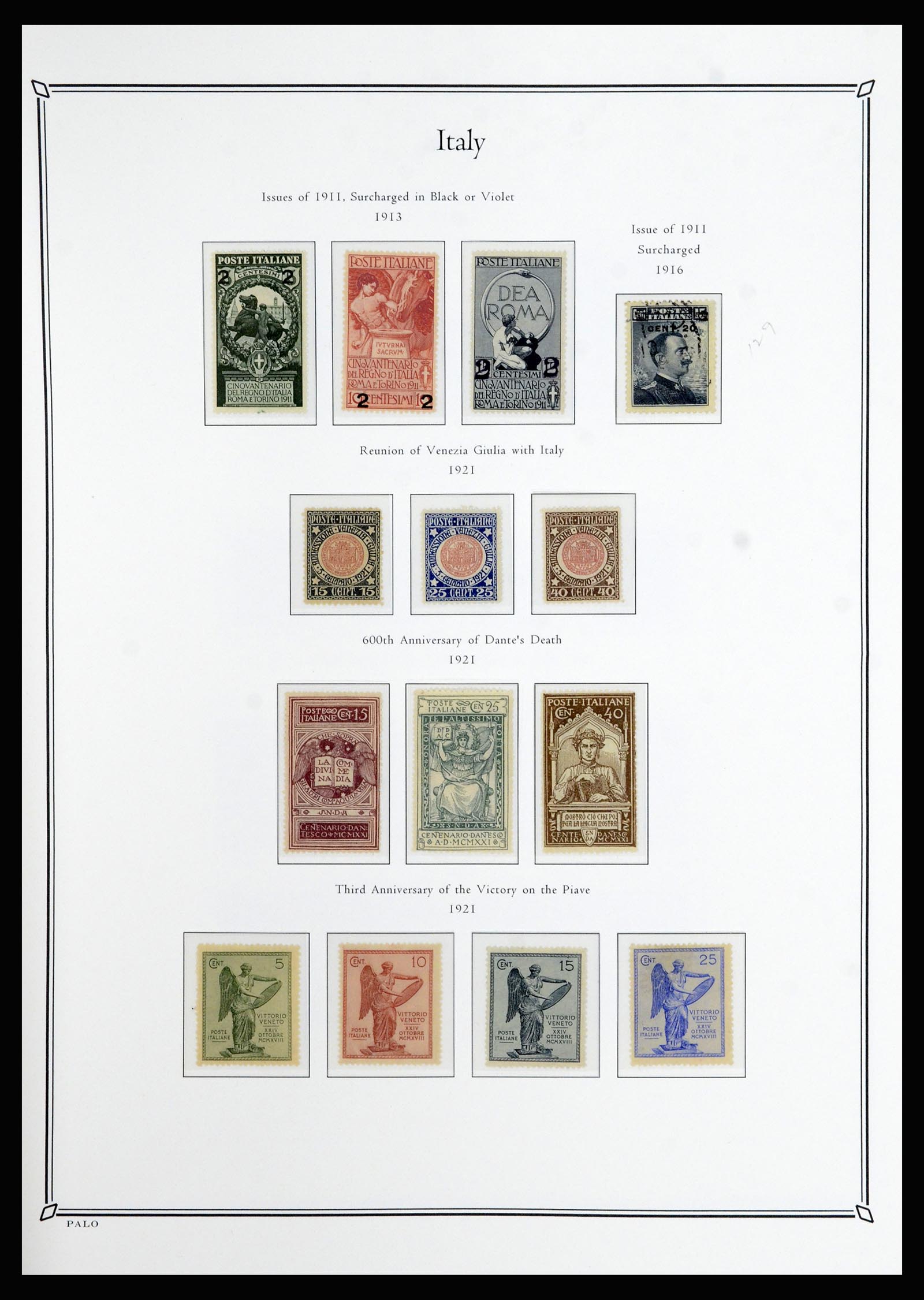 36786 007 - Postzegelverzameling 36786 Italië en Egeïsche eilanden 1860-1990.