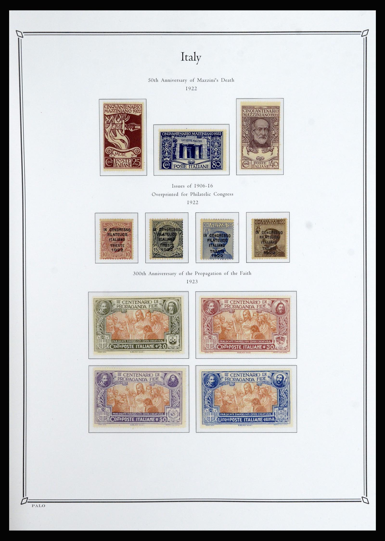 36786 008 - Postzegelverzameling 36786 Italië en Egeïsche eilanden 1860-1990.