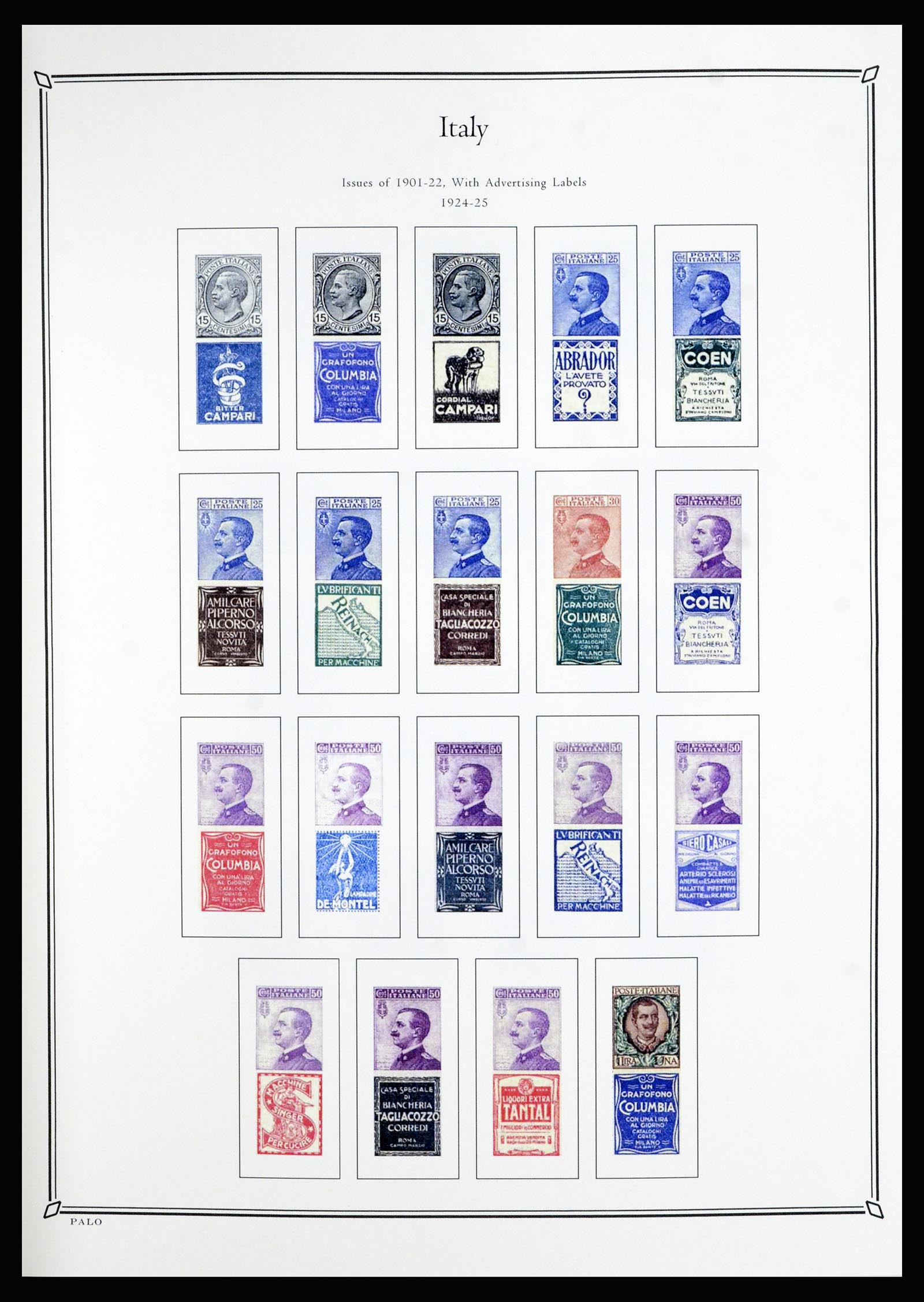 36786 011 - Postzegelverzameling 36786 Italië en Egeïsche eilanden 1860-1990.