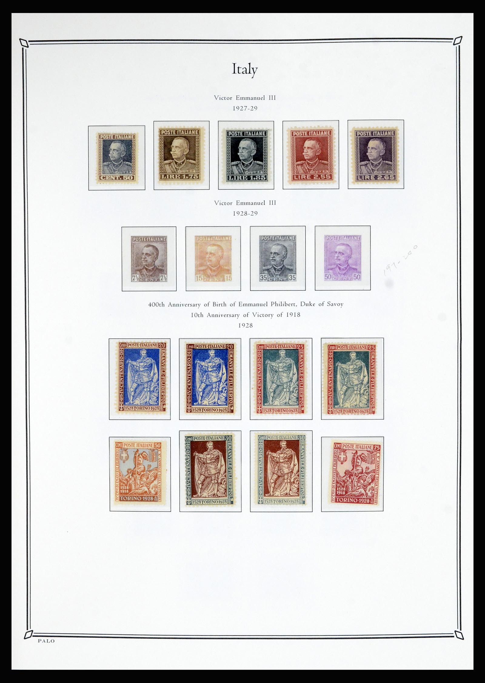 36786 013 - Postzegelverzameling 36786 Italië en Egeïsche eilanden 1860-1990.