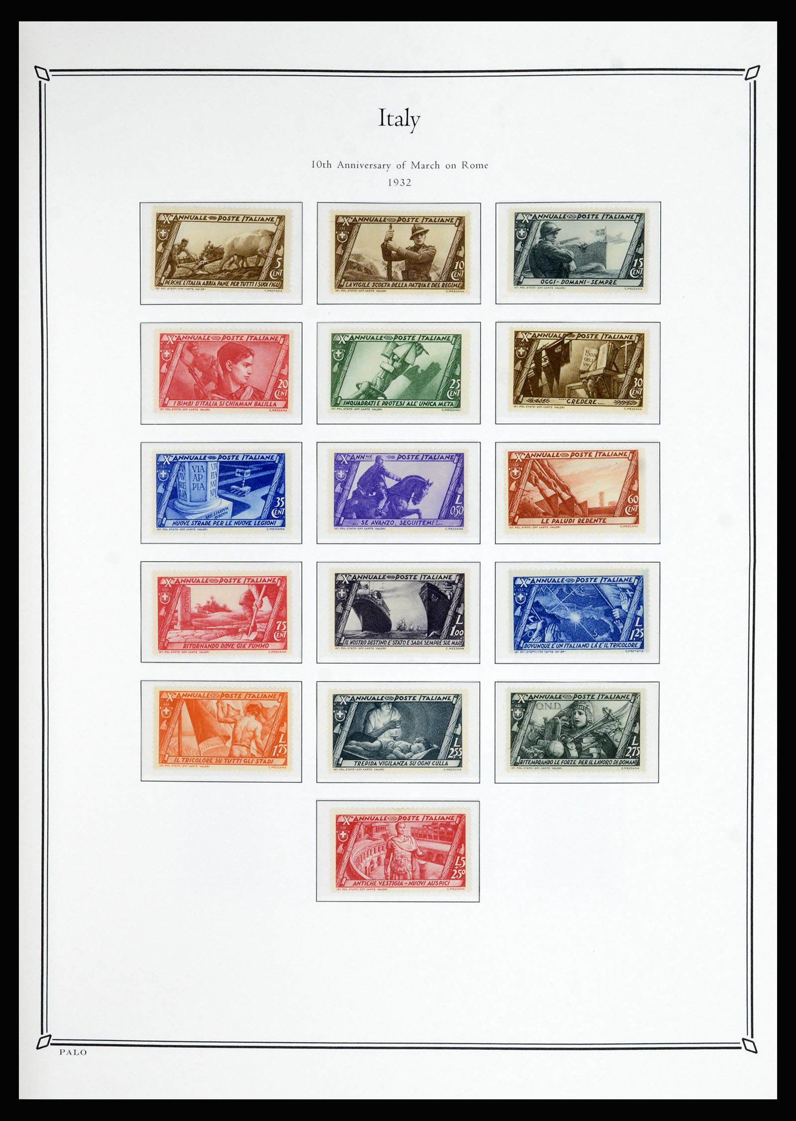 36786 018 - Postzegelverzameling 36786 Italië en Egeïsche eilanden 1860-1990.