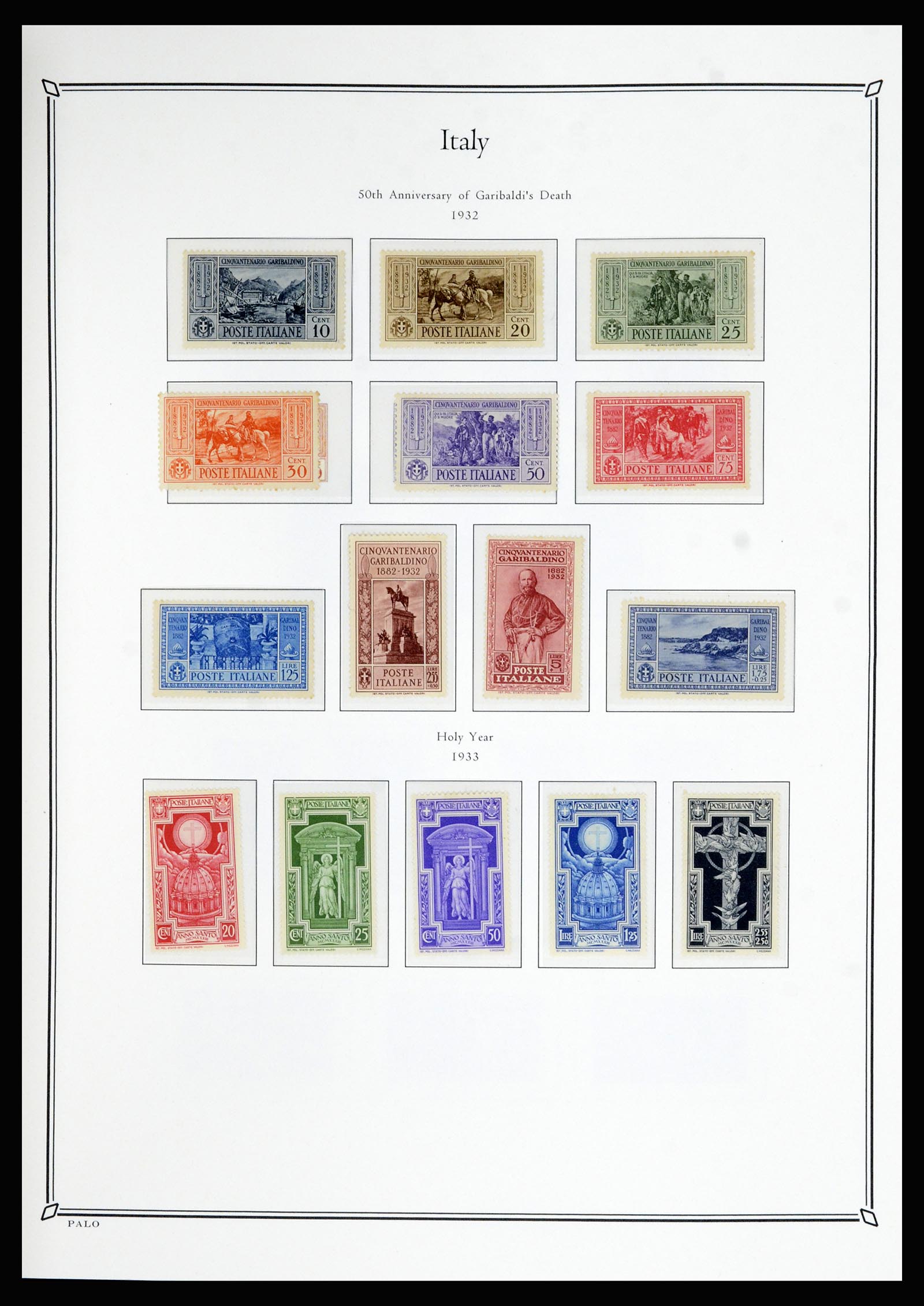 36786 020 - Postzegelverzameling 36786 Italië en Egeïsche eilanden 1860-1990.