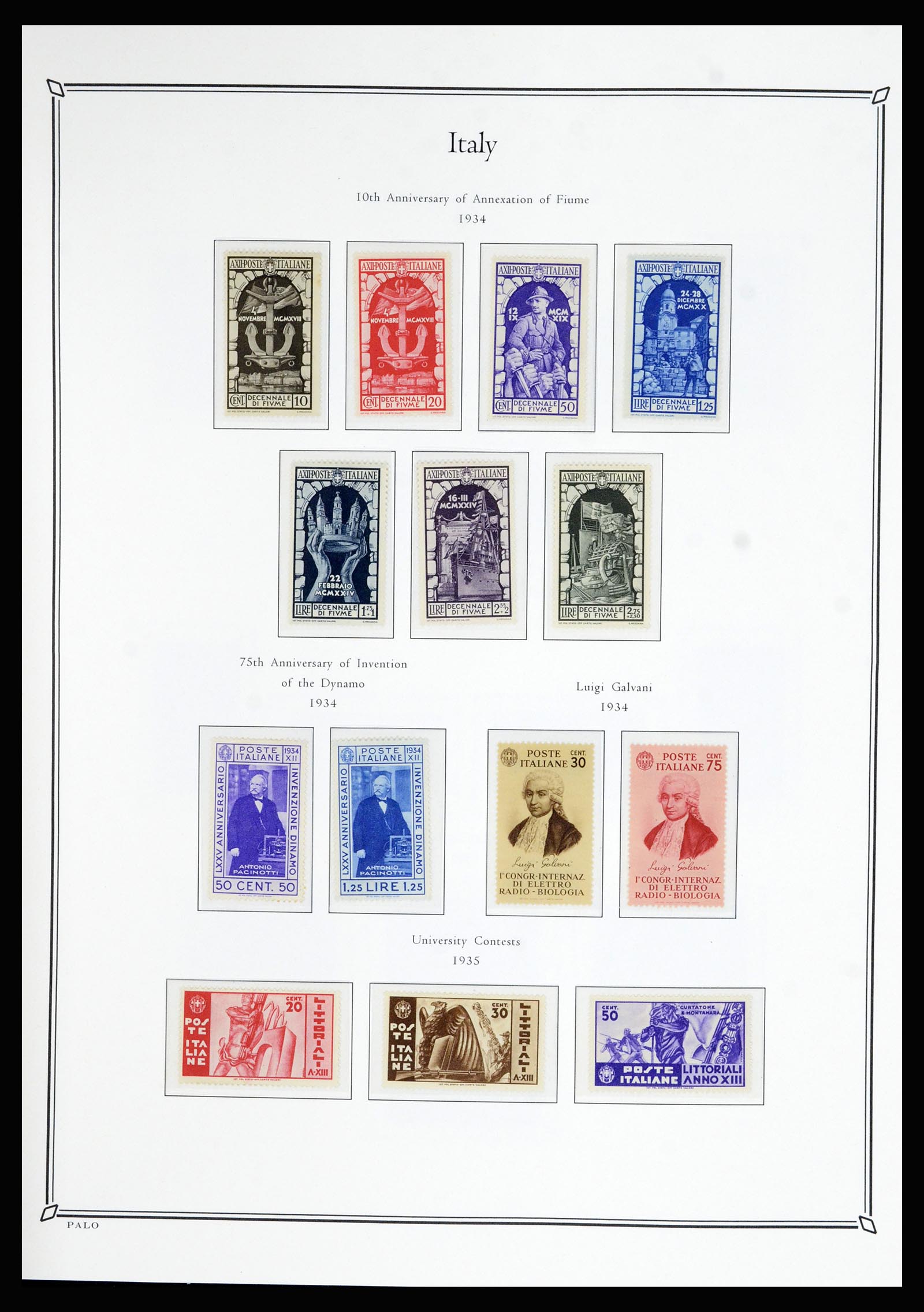 36786 021 - Postzegelverzameling 36786 Italië en Egeïsche eilanden 1860-1990.