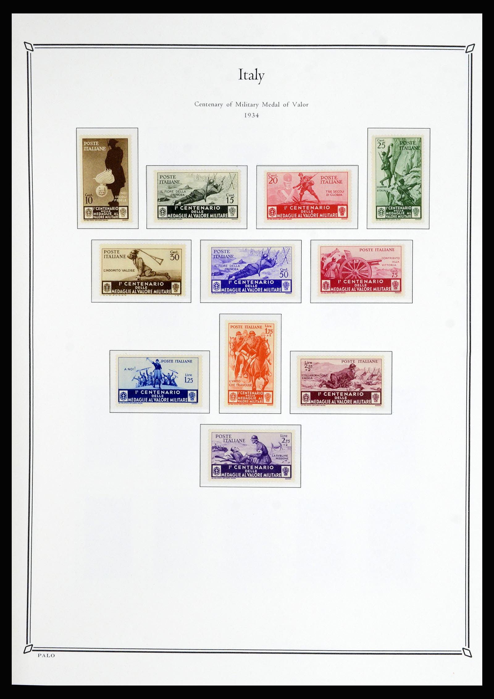 36786 023 - Postzegelverzameling 36786 Italië en Egeïsche eilanden 1860-1990.