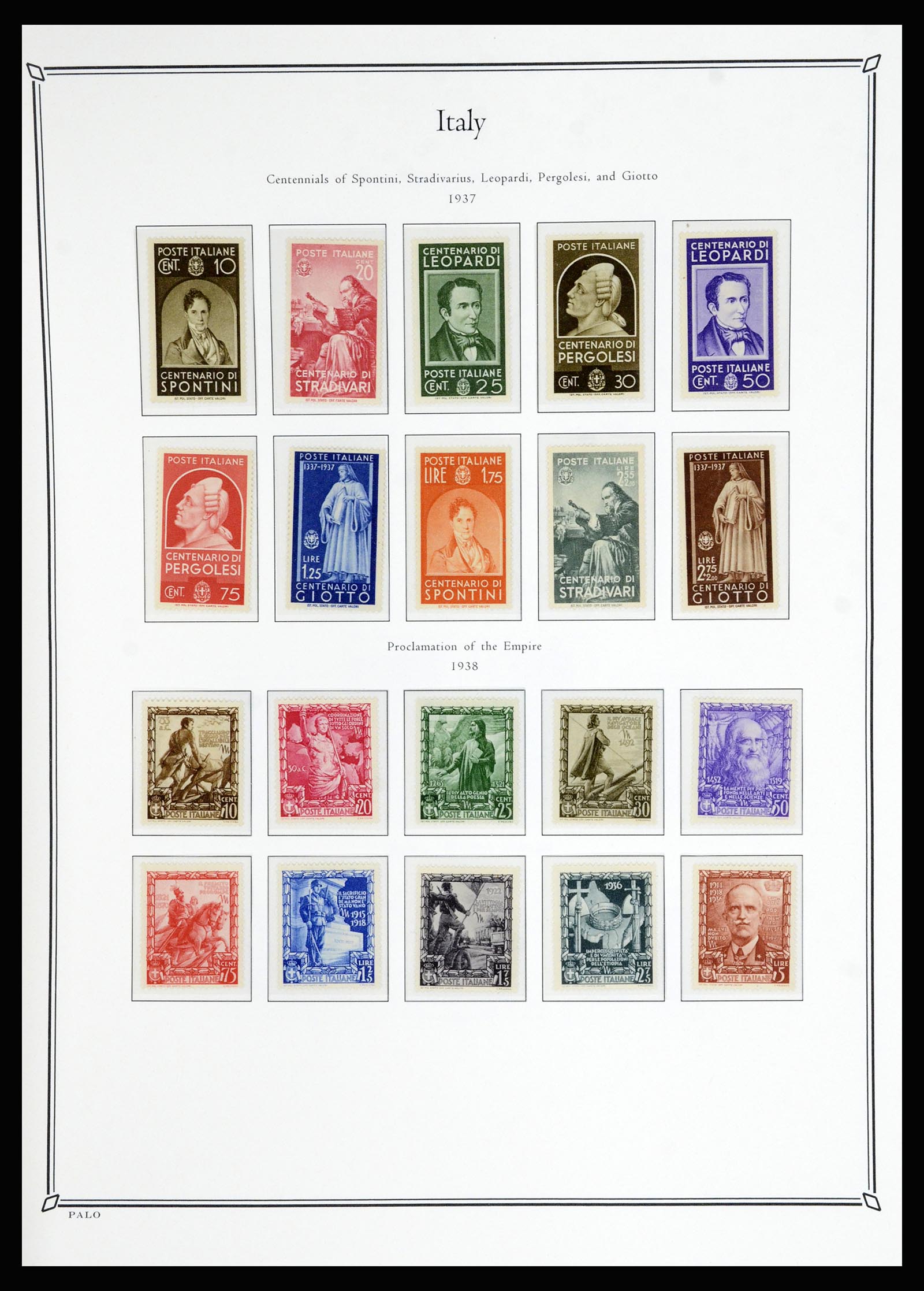 36786 026 - Postzegelverzameling 36786 Italië en Egeïsche eilanden 1860-1990.