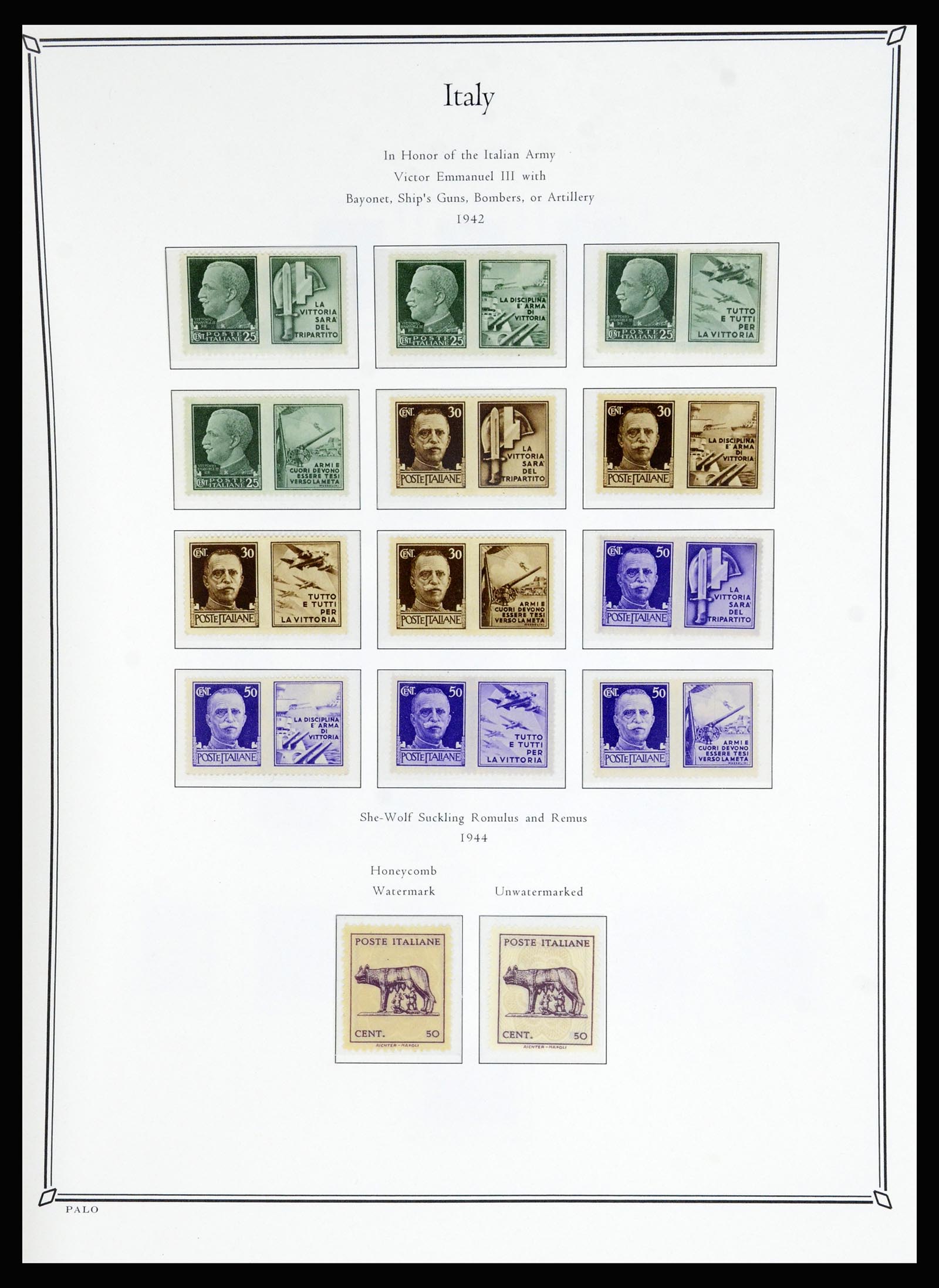 36786 029 - Postzegelverzameling 36786 Italië en Egeïsche eilanden 1860-1990.