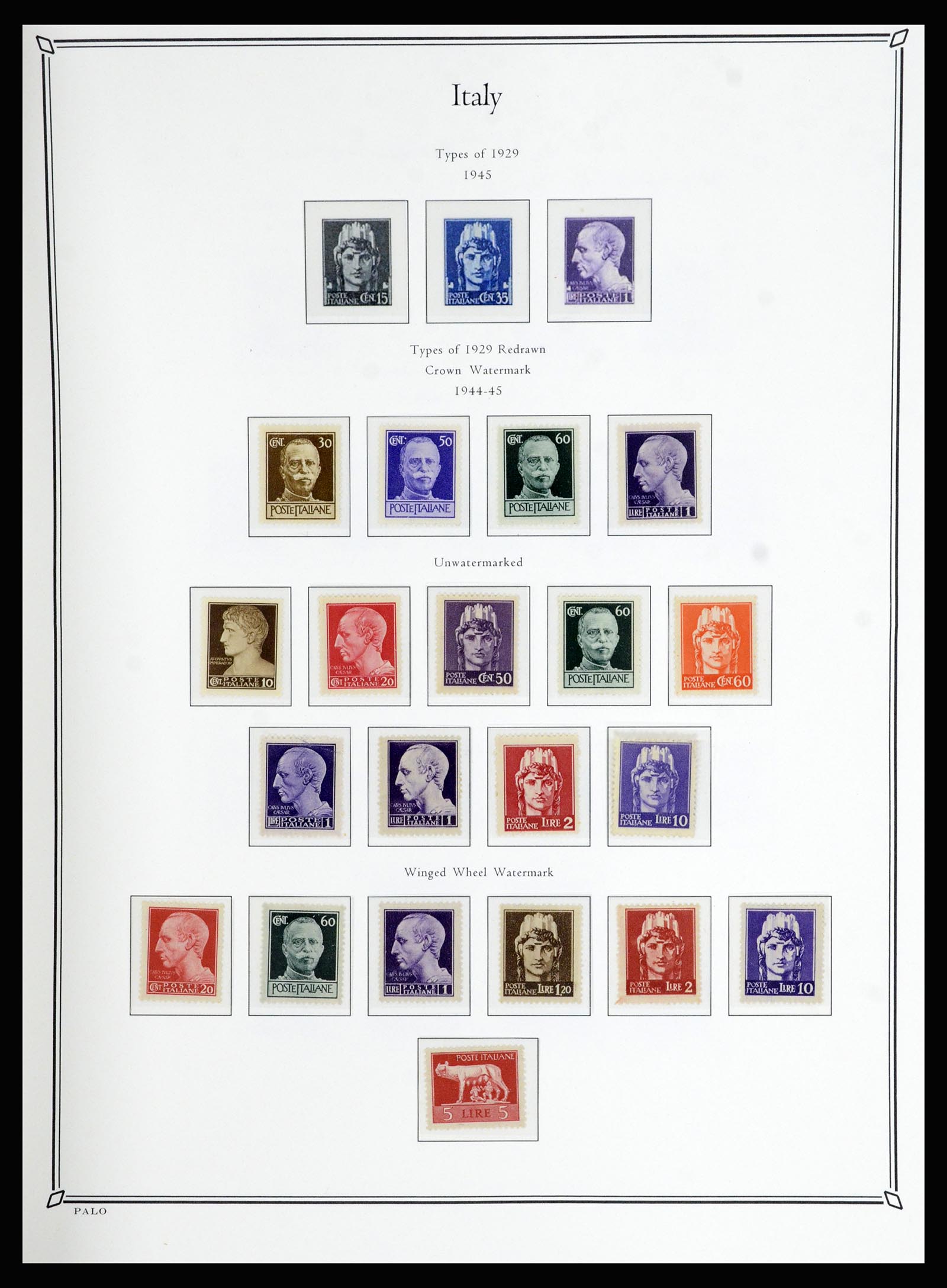 36786 030 - Postzegelverzameling 36786 Italië en Egeïsche eilanden 1860-1990.