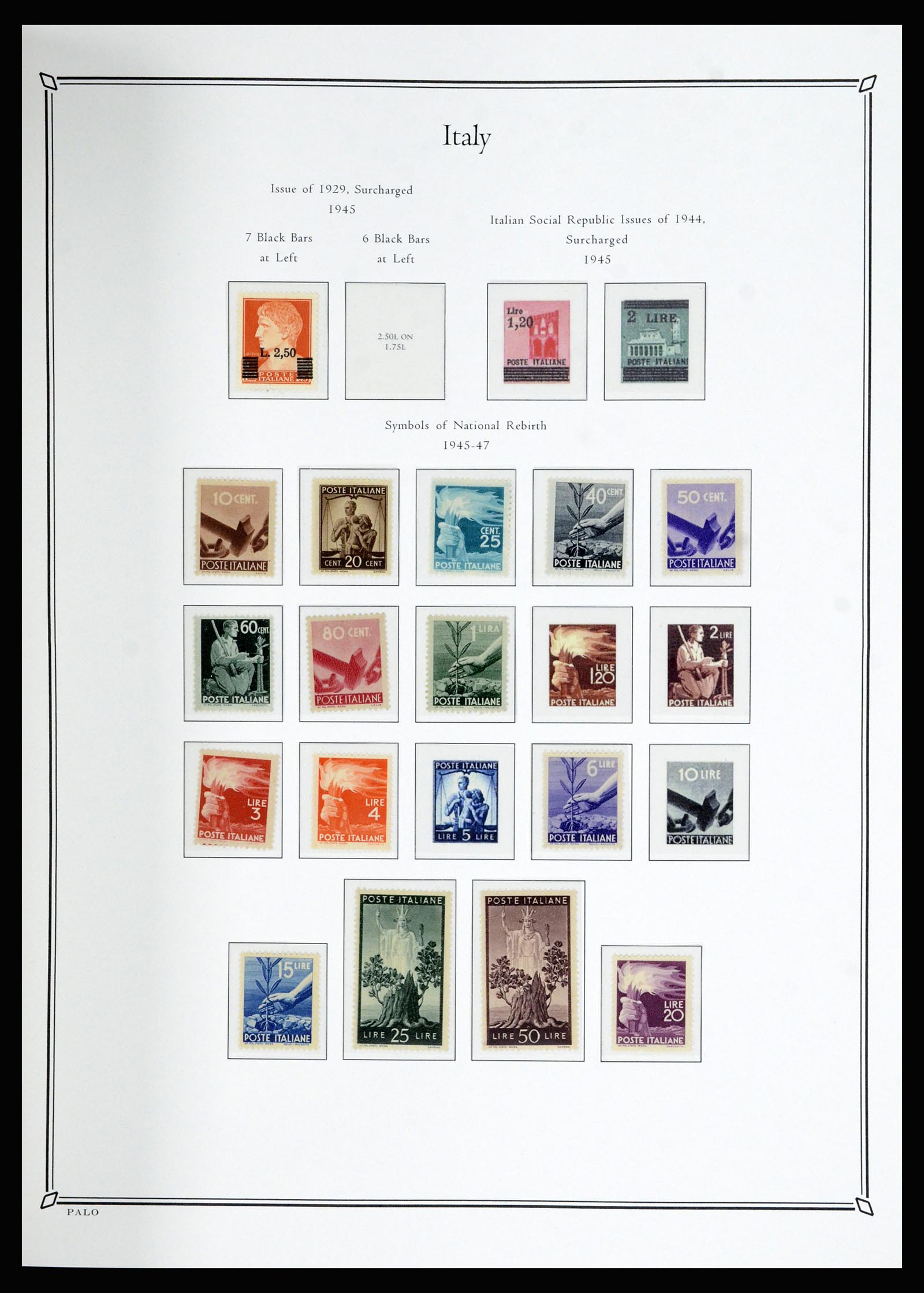 36786 031 - Postzegelverzameling 36786 Italië en Egeïsche eilanden 1860-1990.