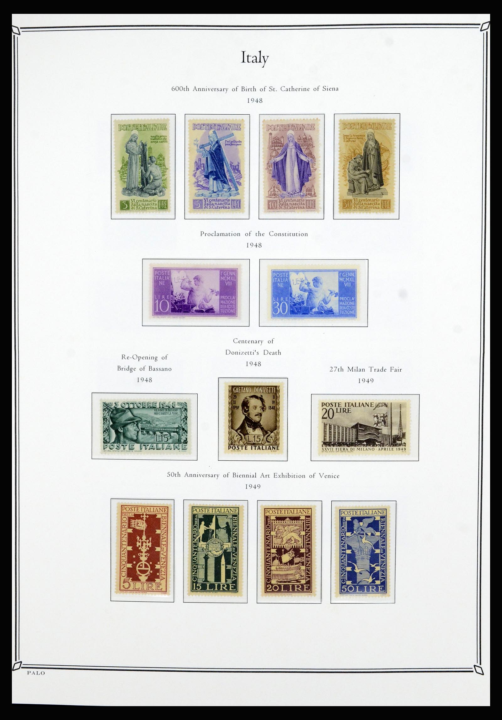 36786 033 - Postzegelverzameling 36786 Italië en Egeïsche eilanden 1860-1990.
