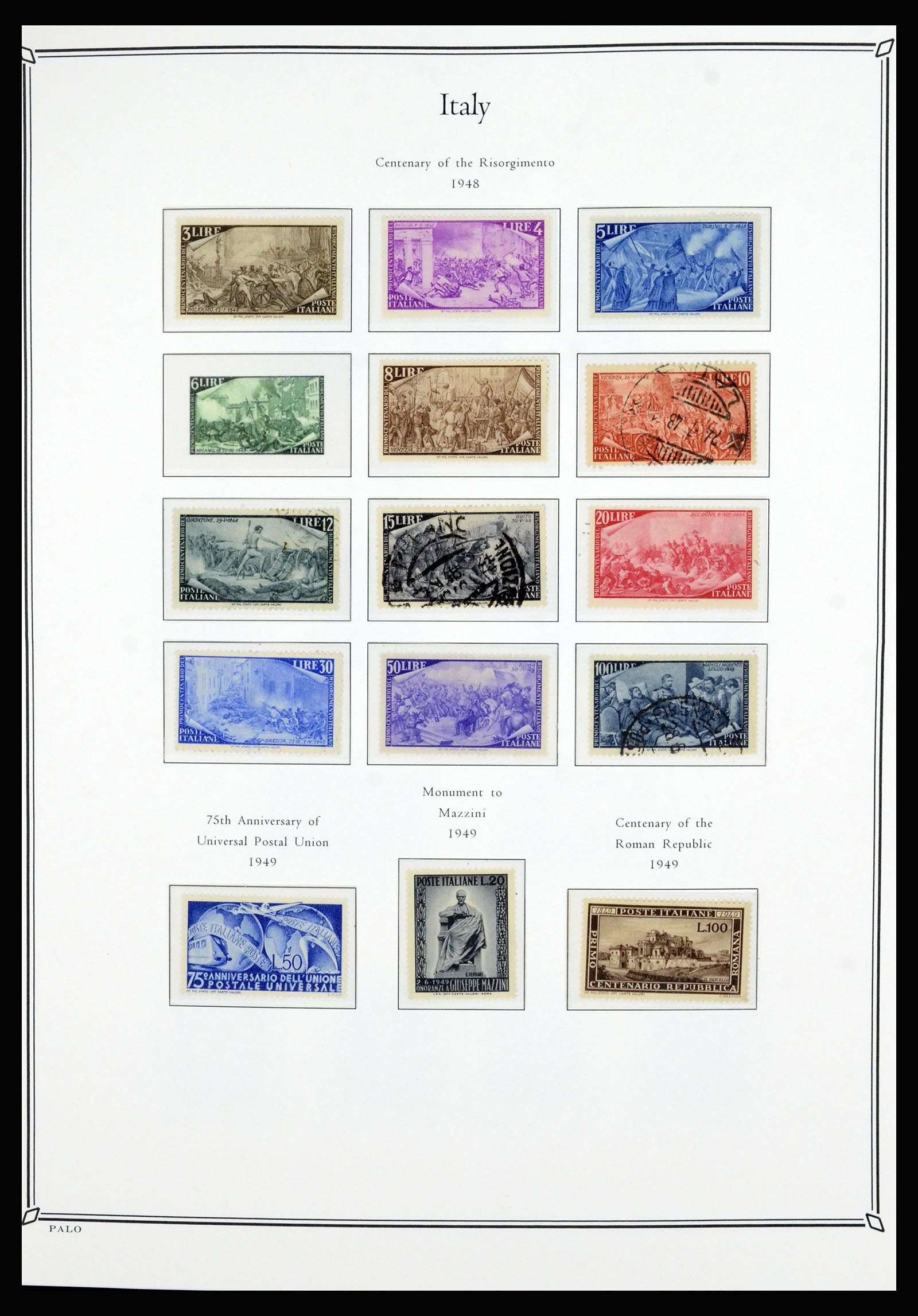 36786 034 - Postzegelverzameling 36786 Italië en Egeïsche eilanden 1860-1990.