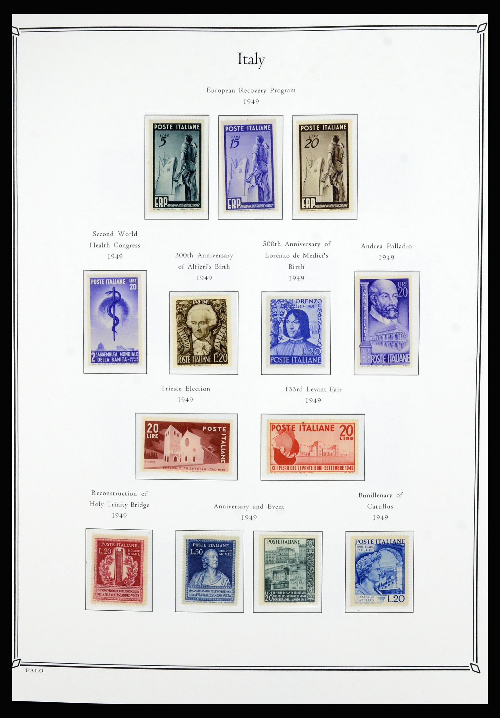 36786 035 - Postzegelverzameling 36786 Italië en Egeïsche eilanden 1860-1990.