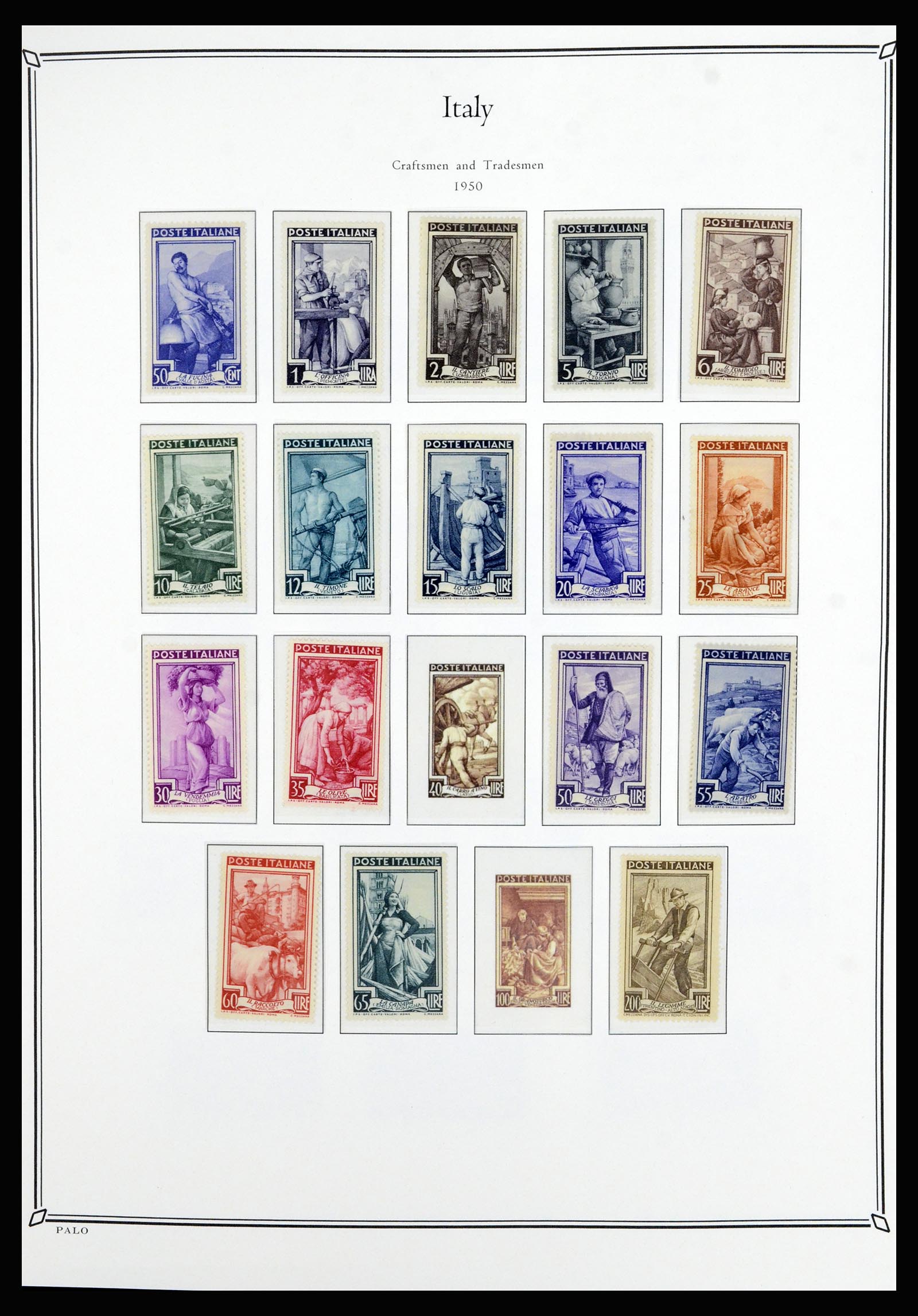 36786 037 - Postzegelverzameling 36786 Italië en Egeïsche eilanden 1860-1990.