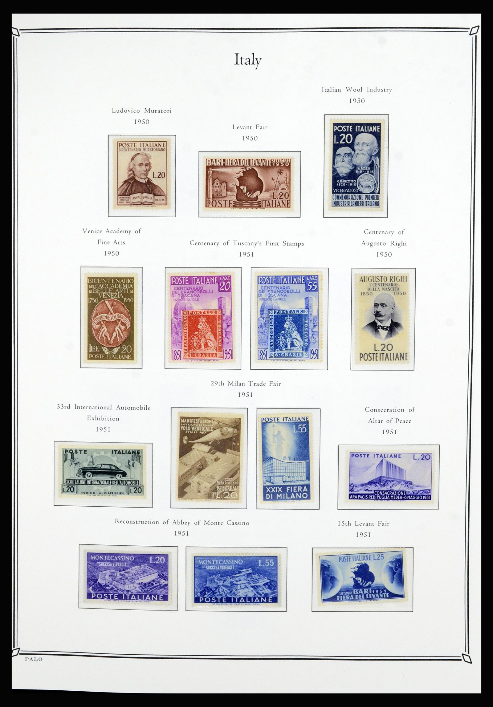 36786 038 - Postzegelverzameling 36786 Italië en Egeïsche eilanden 1860-1990.