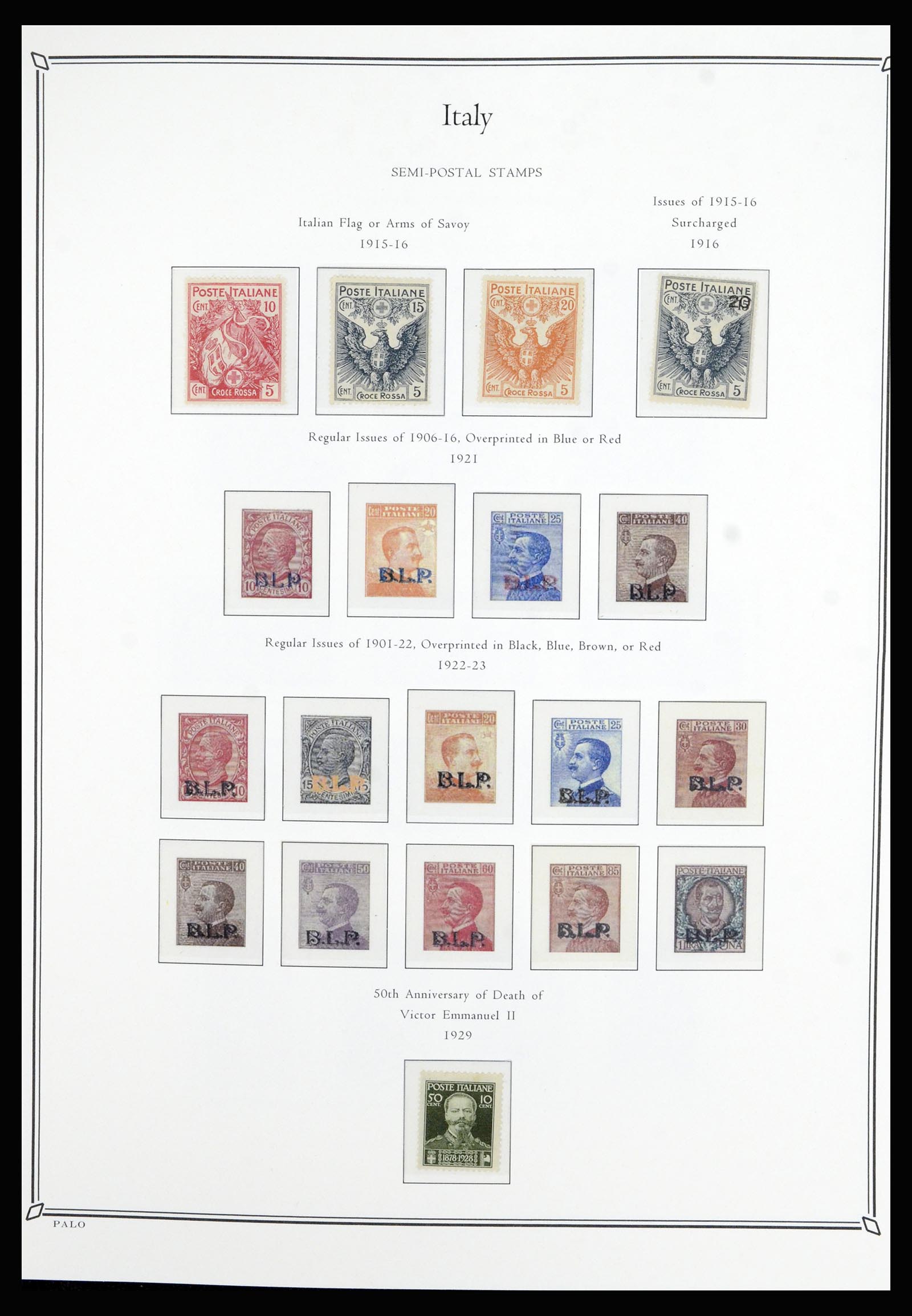 36786 039 - Postzegelverzameling 36786 Italië en Egeïsche eilanden 1860-1990.