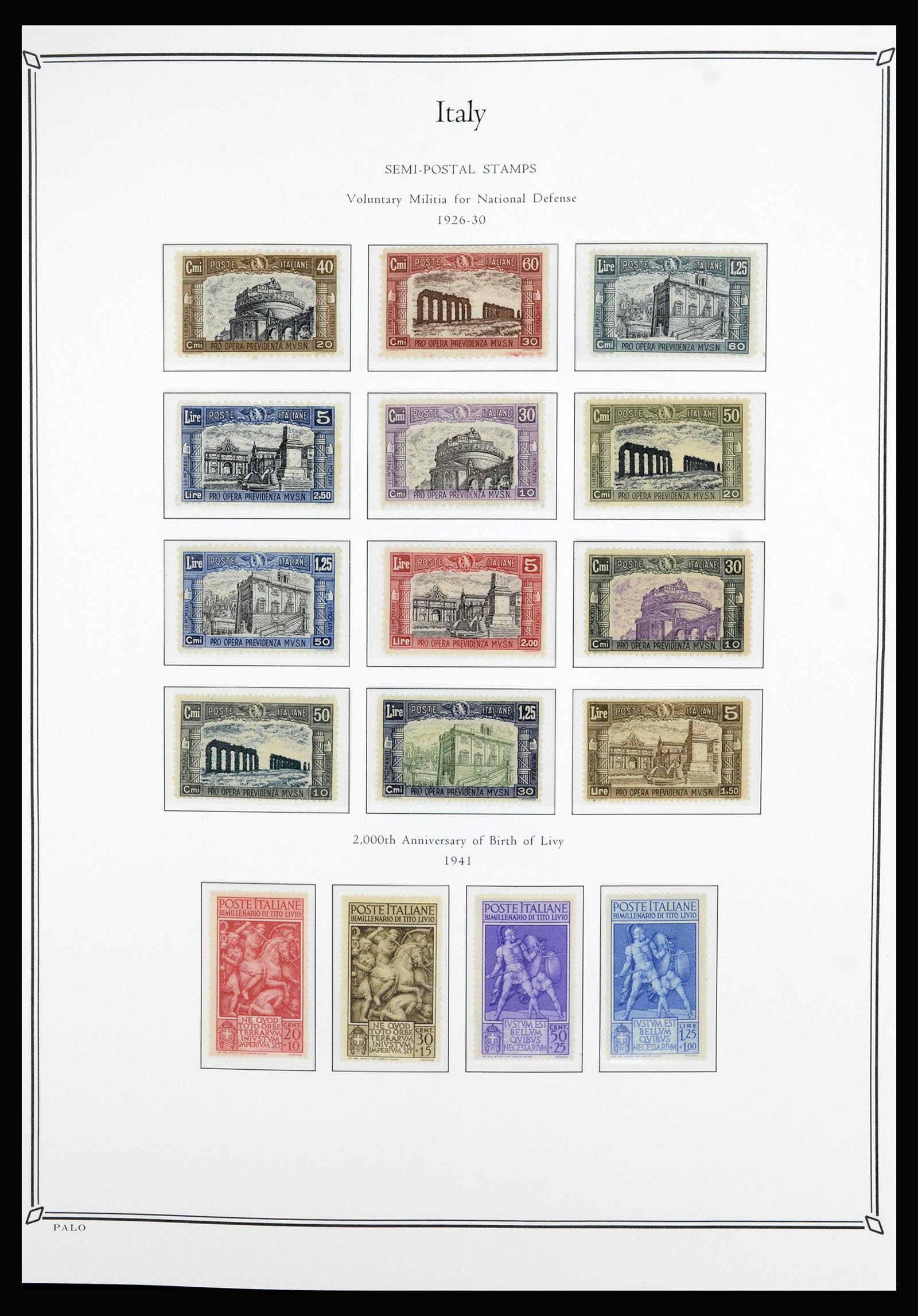 36786 041 - Postzegelverzameling 36786 Italië en Egeïsche eilanden 1860-1990.