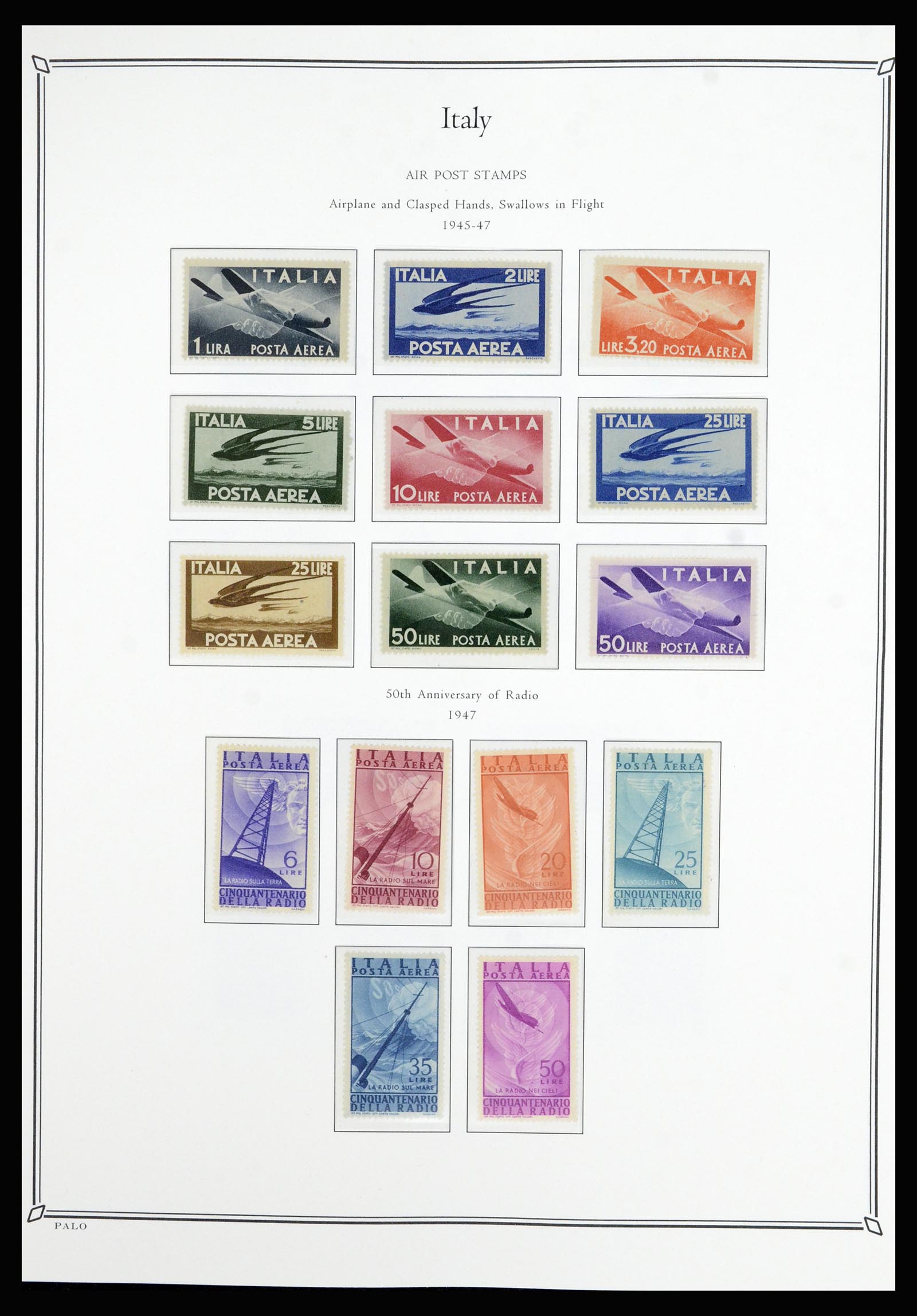 36786 051 - Postzegelverzameling 36786 Italië en Egeïsche eilanden 1860-1990.