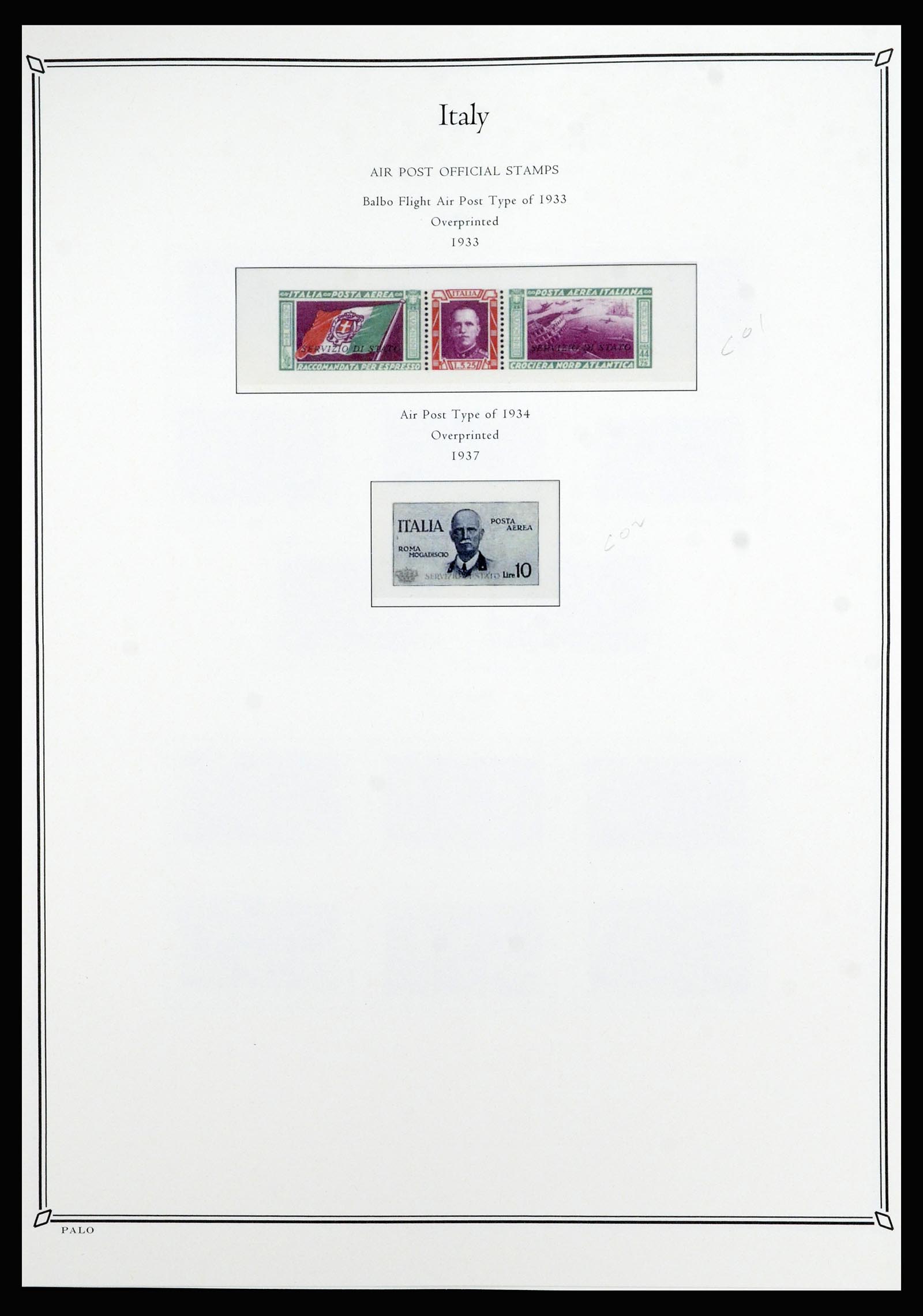 36786 056 - Postzegelverzameling 36786 Italië en Egeïsche eilanden 1860-1990.