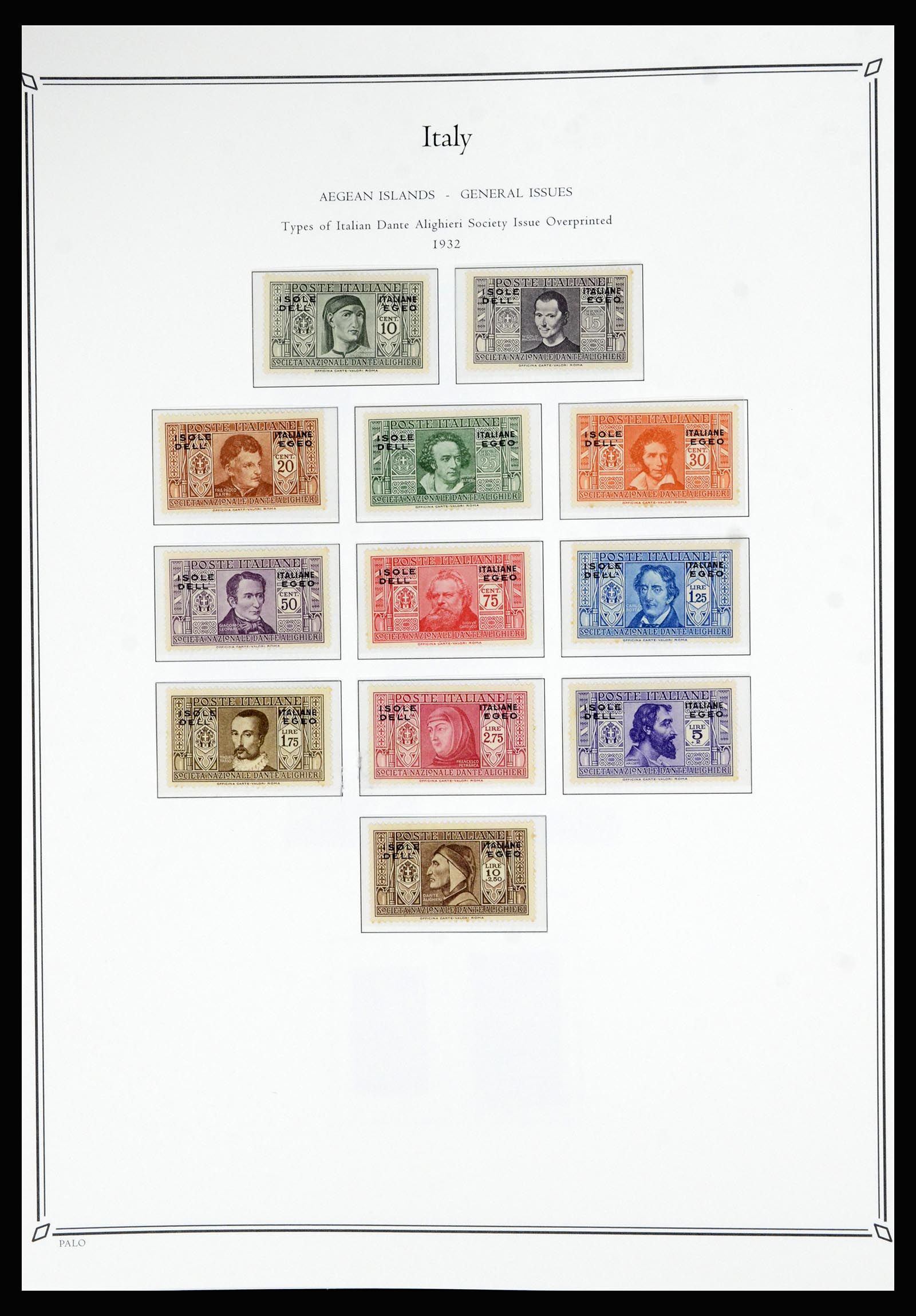 36786 206 - Postzegelverzameling 36786 Italië en Egeïsche eilanden 1860-1990.