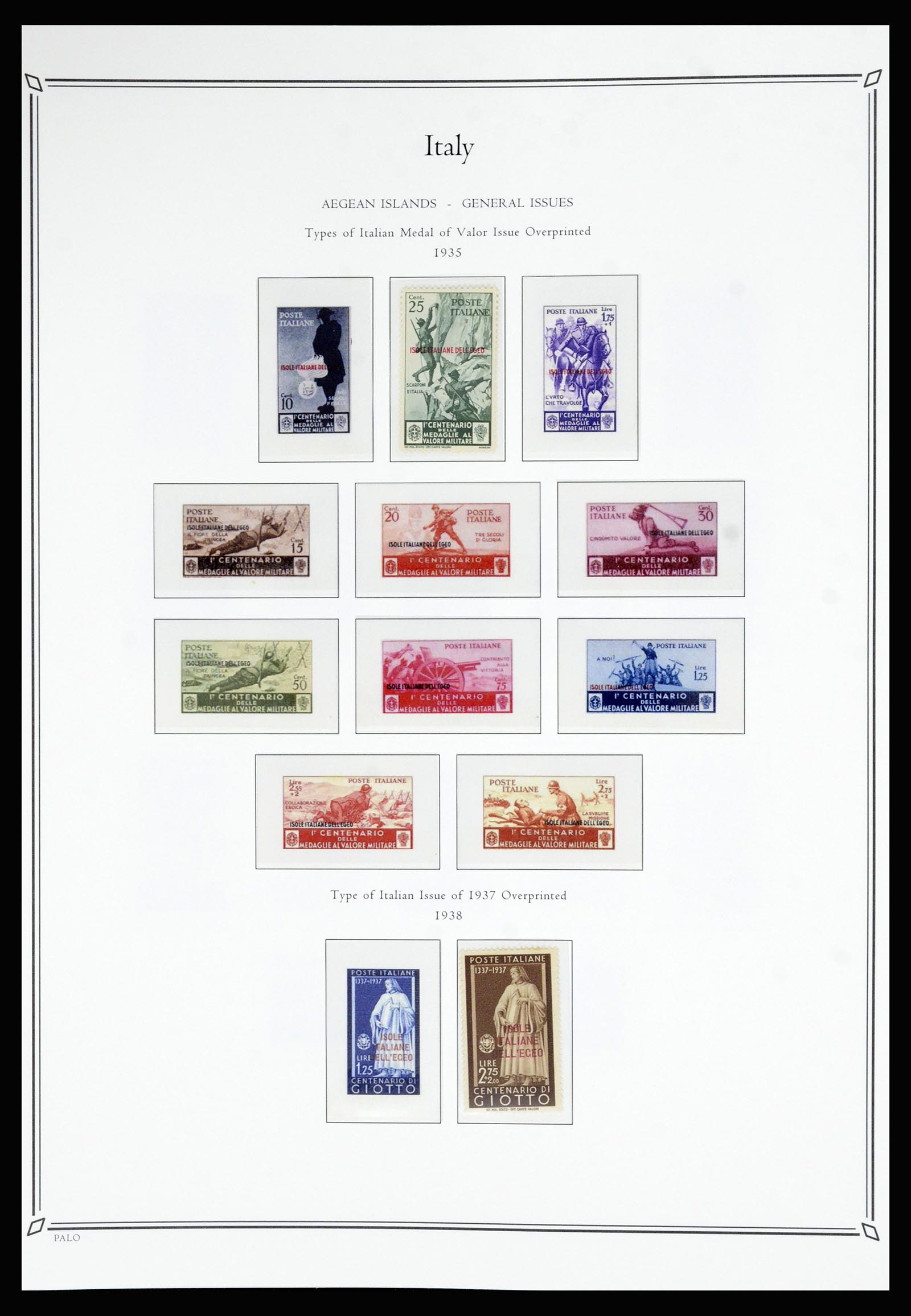 36786 207 - Postzegelverzameling 36786 Italië en Egeïsche eilanden 1860-1990.