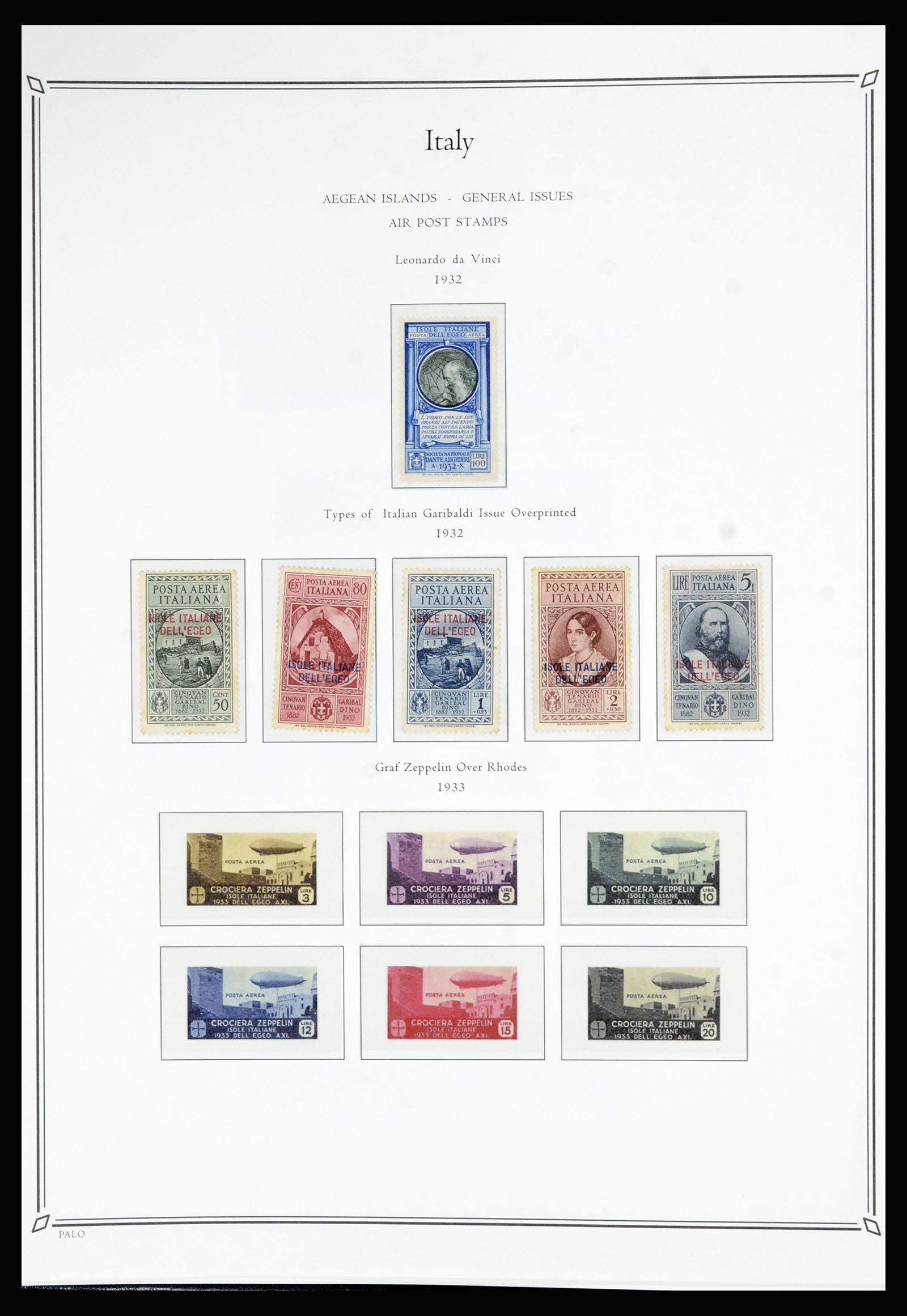 36786 210 - Postzegelverzameling 36786 Italië en Egeïsche eilanden 1860-1990.