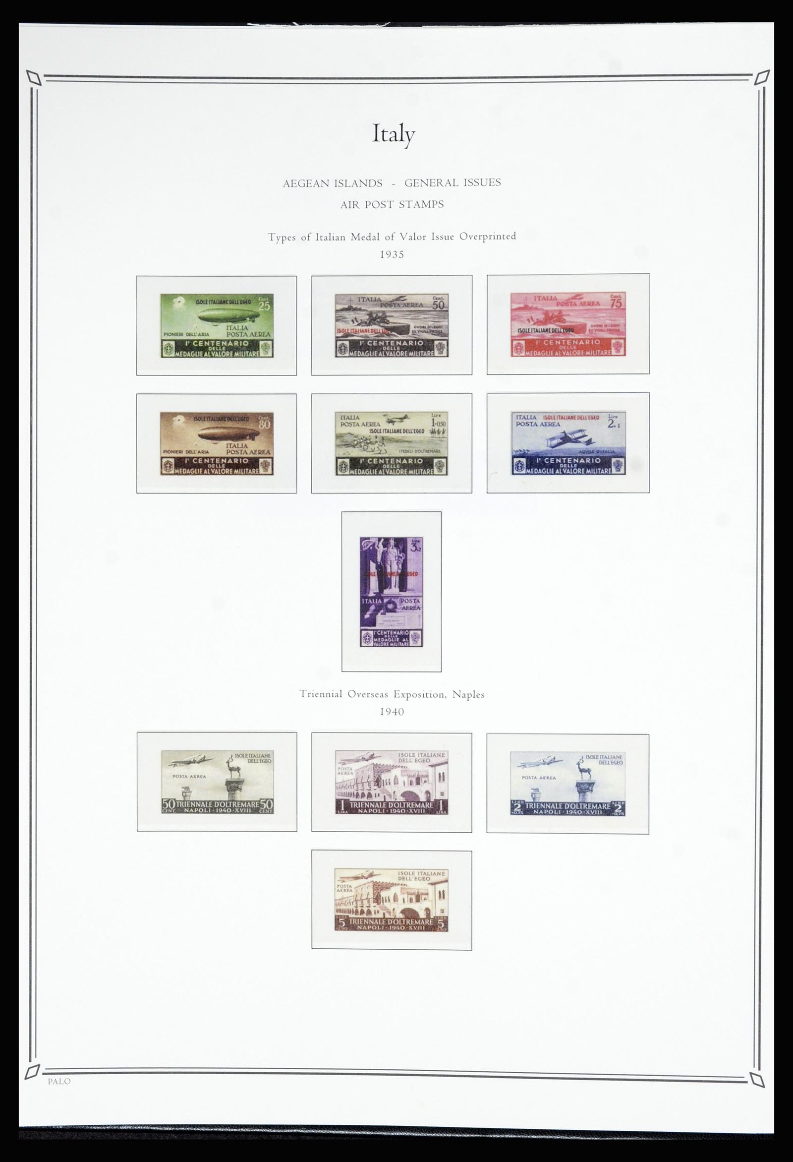 36786 212 - Postzegelverzameling 36786 Italië en Egeïsche eilanden 1860-1990.