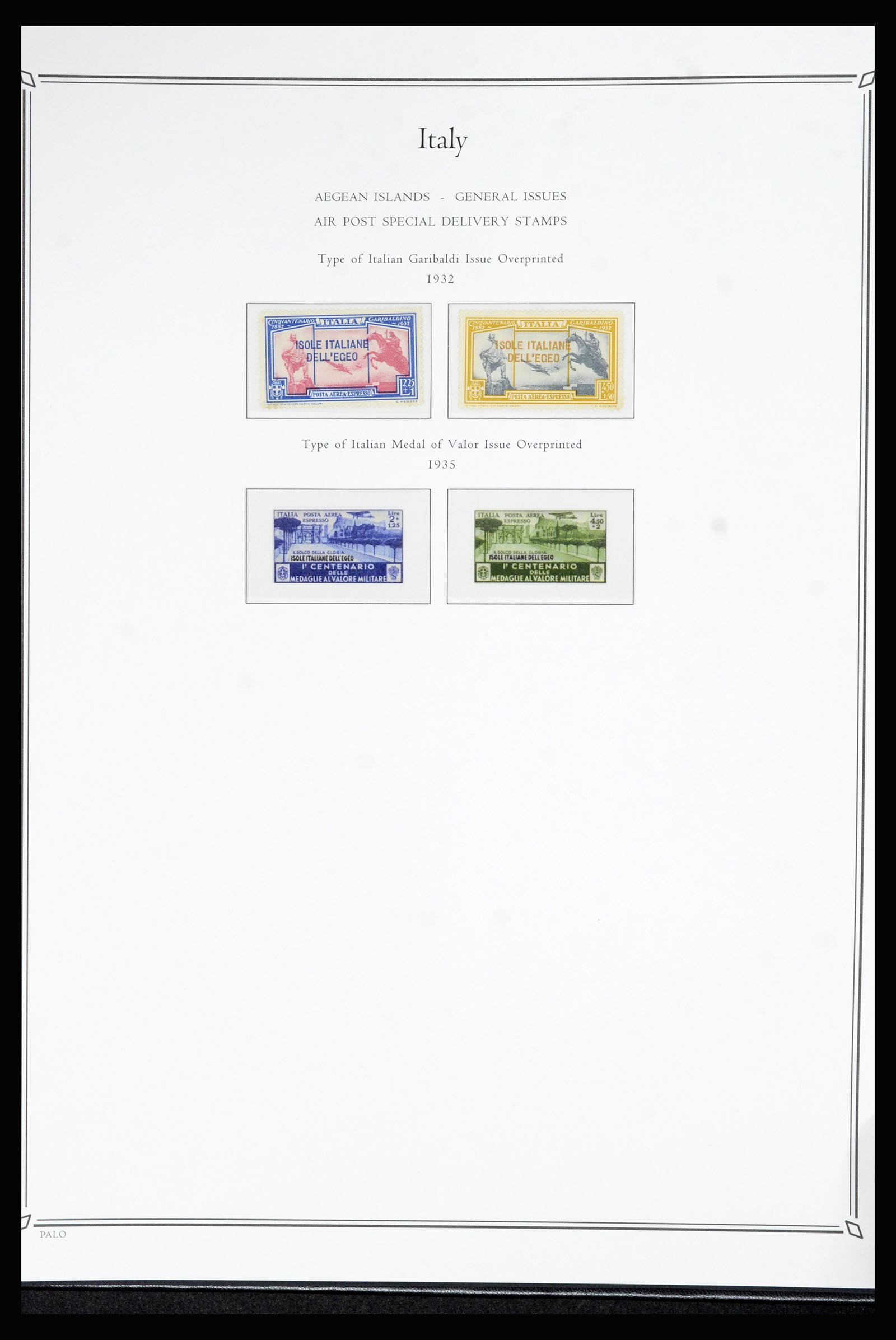 36786 213 - Postzegelverzameling 36786 Italië en Egeïsche eilanden 1860-1990.