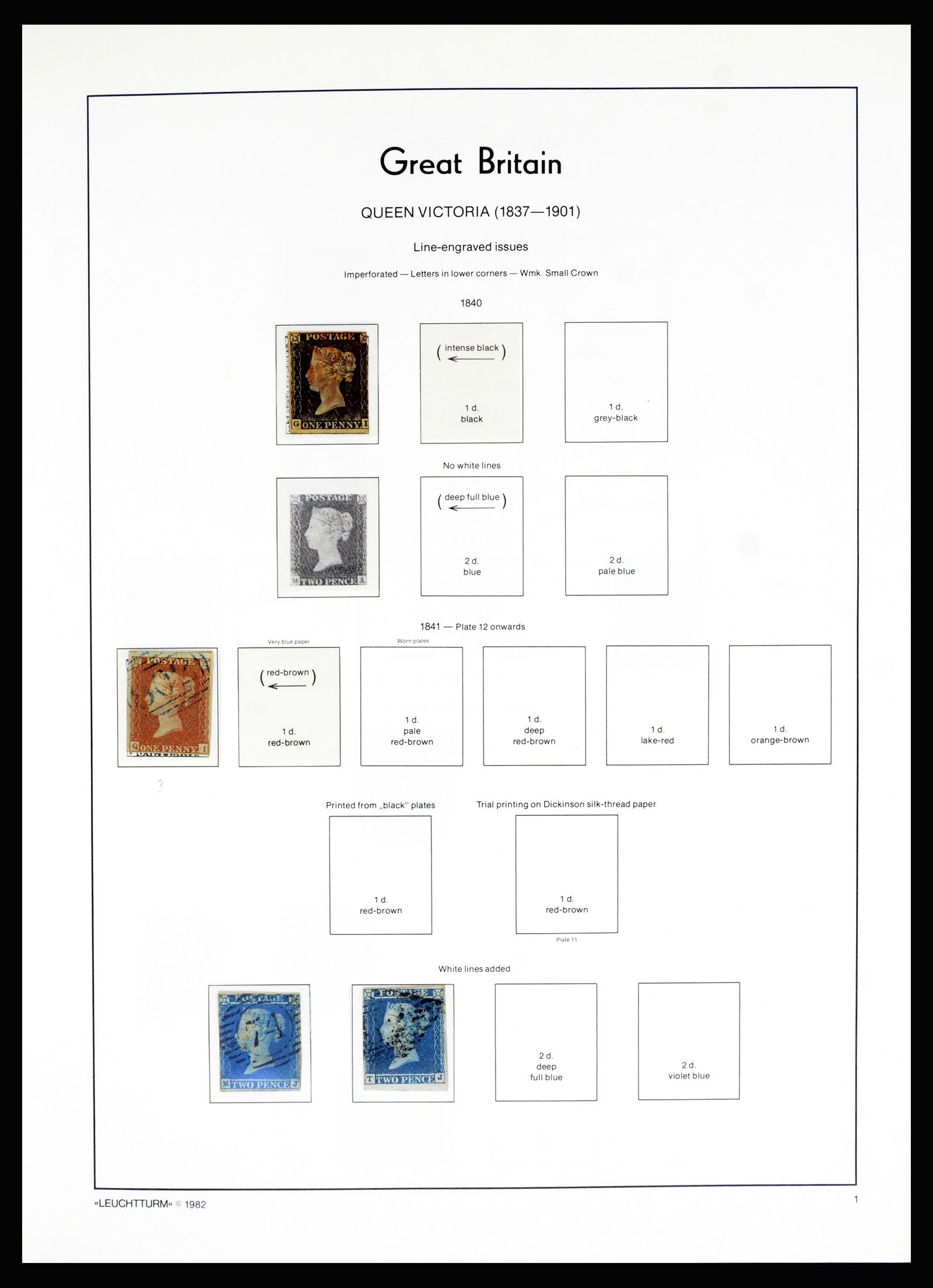 36787 001 - Postzegelverzameling 36787 Engeland 1840-2000.