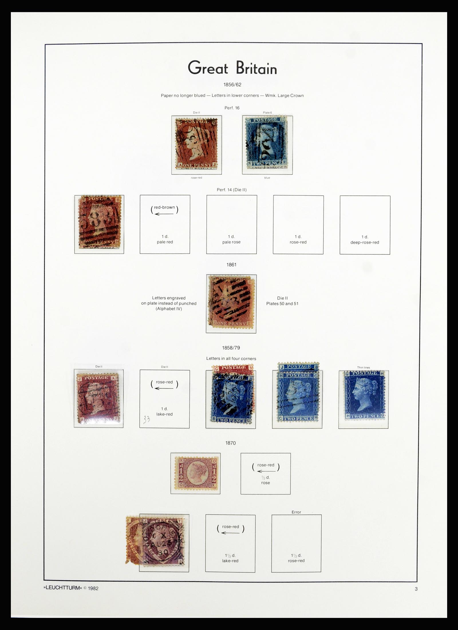 36787 003 - Stamp collection 36787 Great Britain 1840-2000.