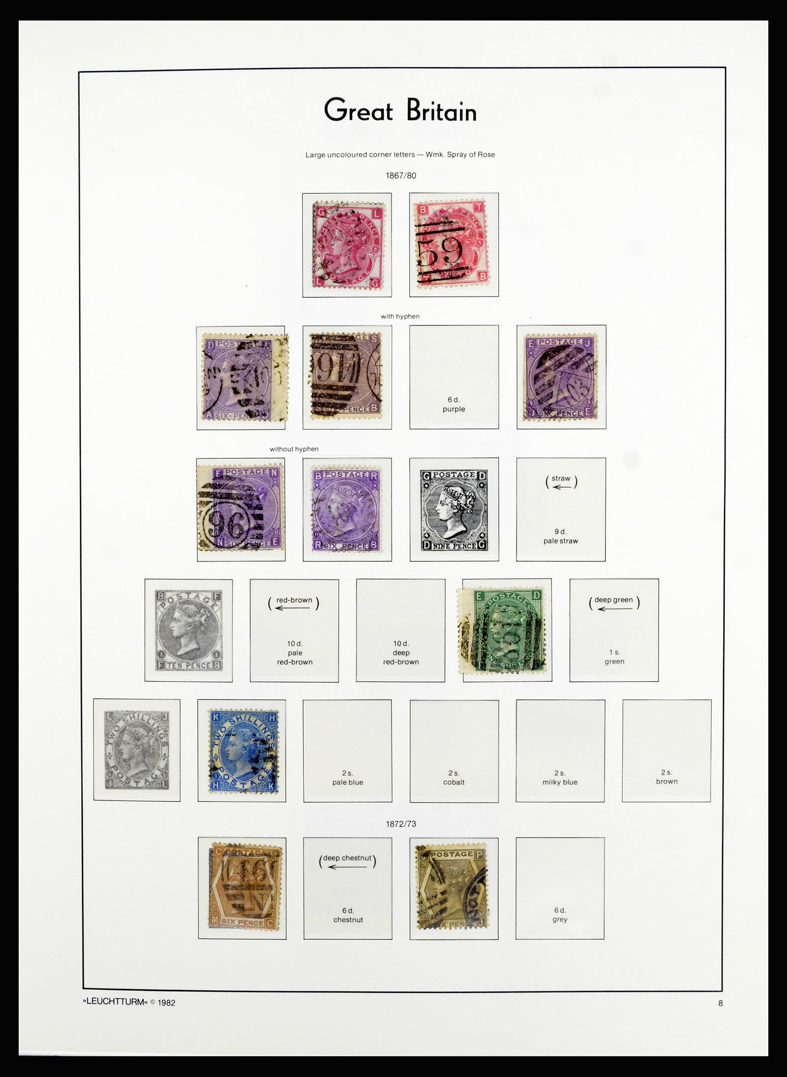 36787 010 - Postzegelverzameling 36787 Engeland 1840-2000.