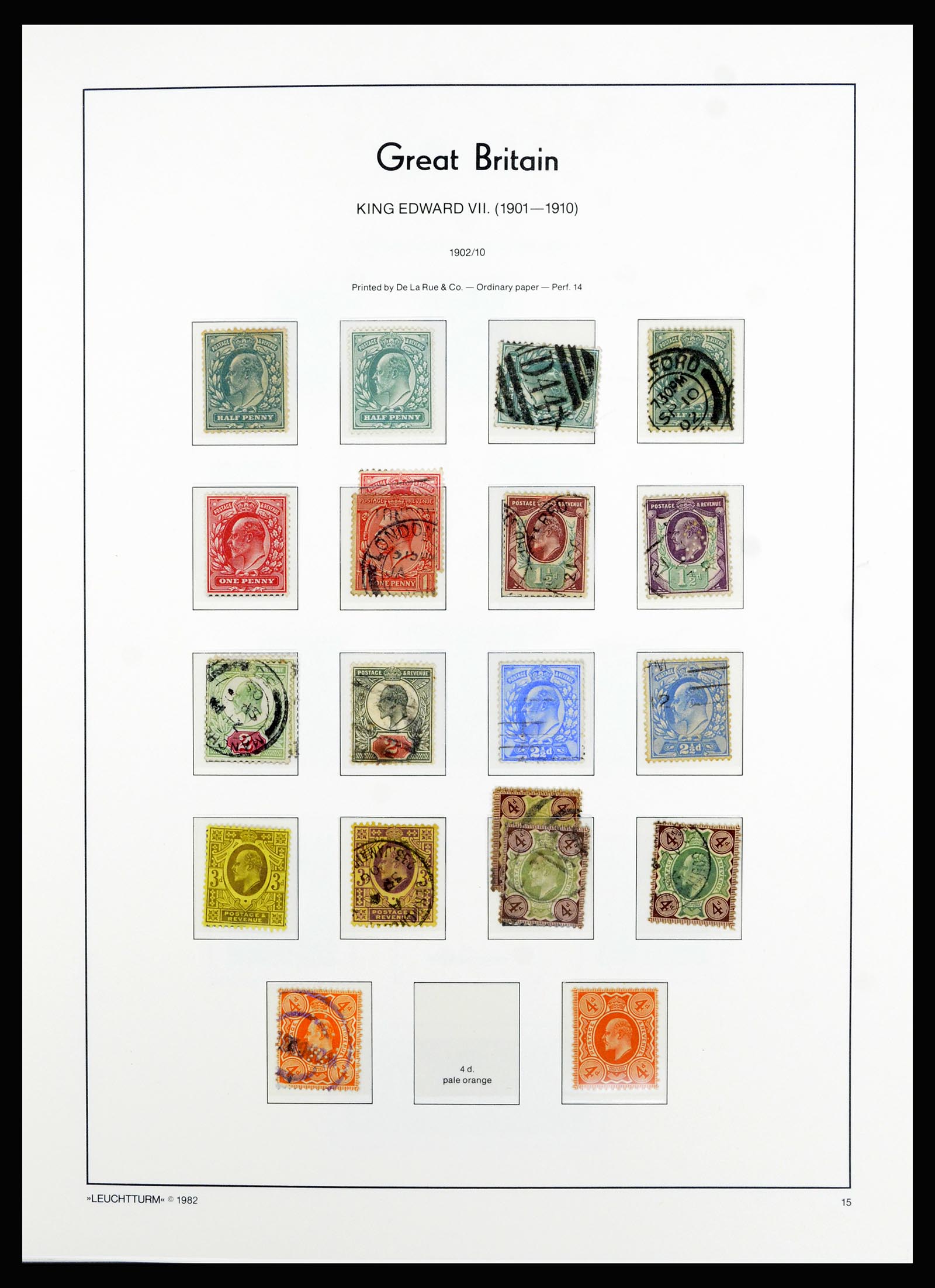 36787 016 - Postzegelverzameling 36787 Engeland 1840-2000.