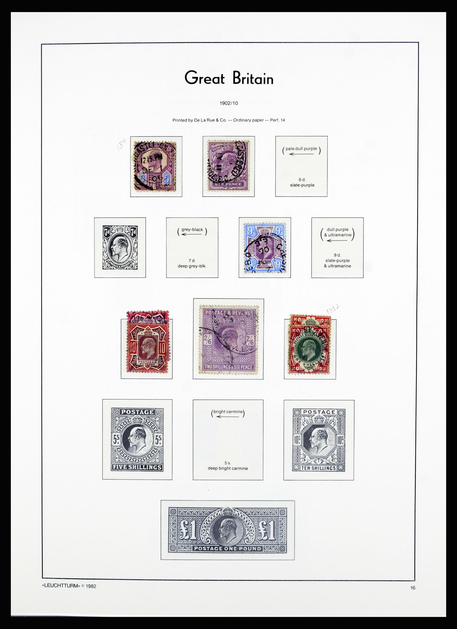 36787 017 - Postzegelverzameling 36787 Engeland 1840-2000.