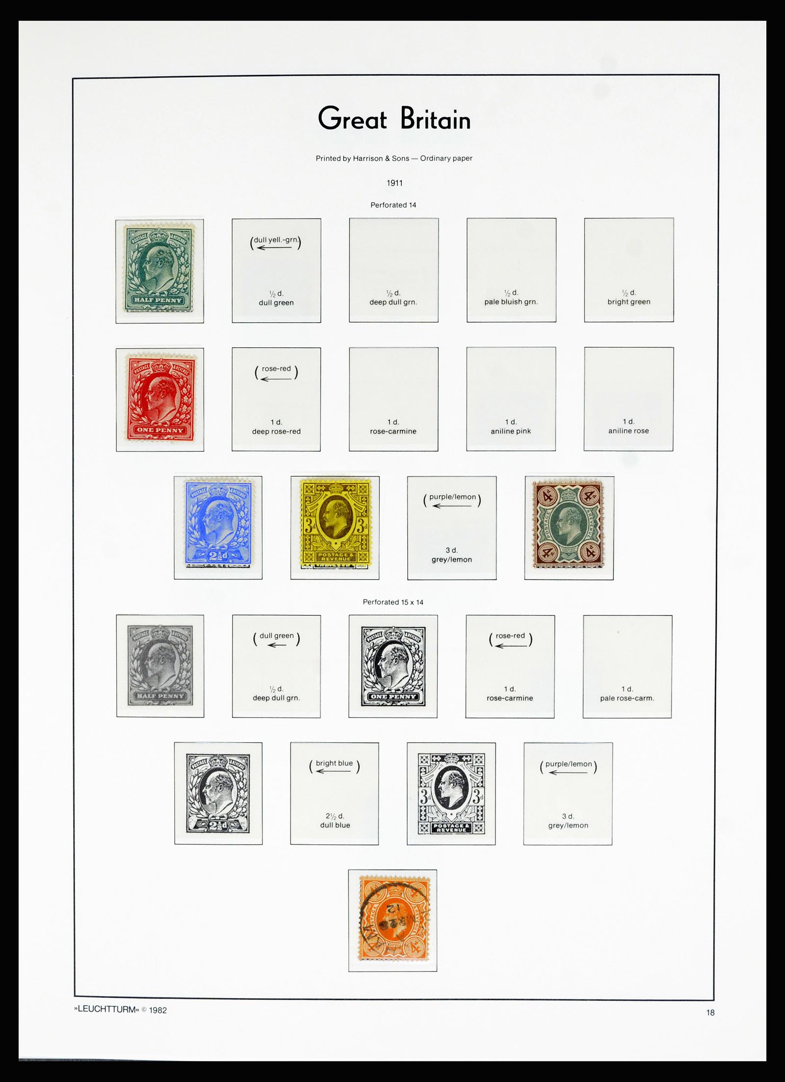 36787 019 - Postzegelverzameling 36787 Engeland 1840-2000.