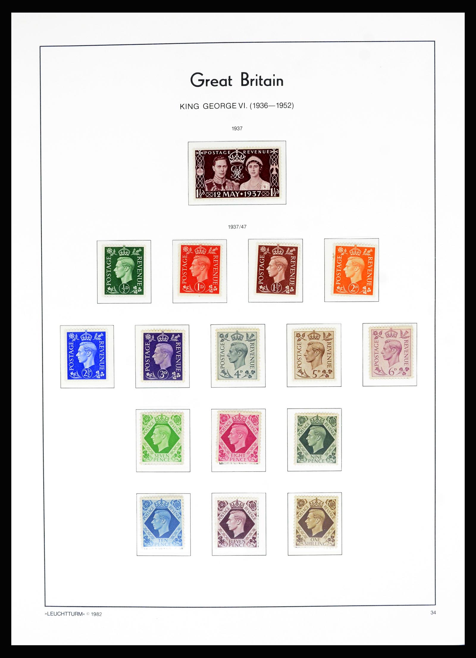 36787 033 - Stamp collection 36787 Great Britain 1840-2000.