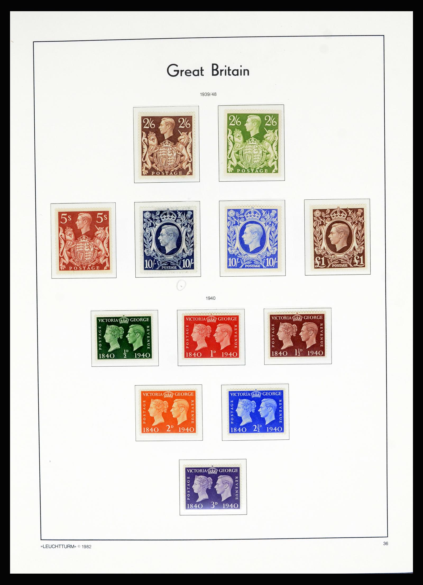 36787 035 - Stamp collection 36787 Great Britain 1840-2000.