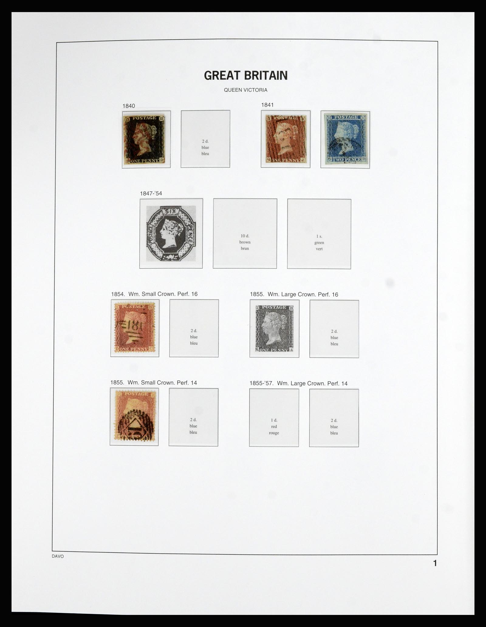 36788 001 - Postzegelverzameling 36788 Engeland 1840-2002.