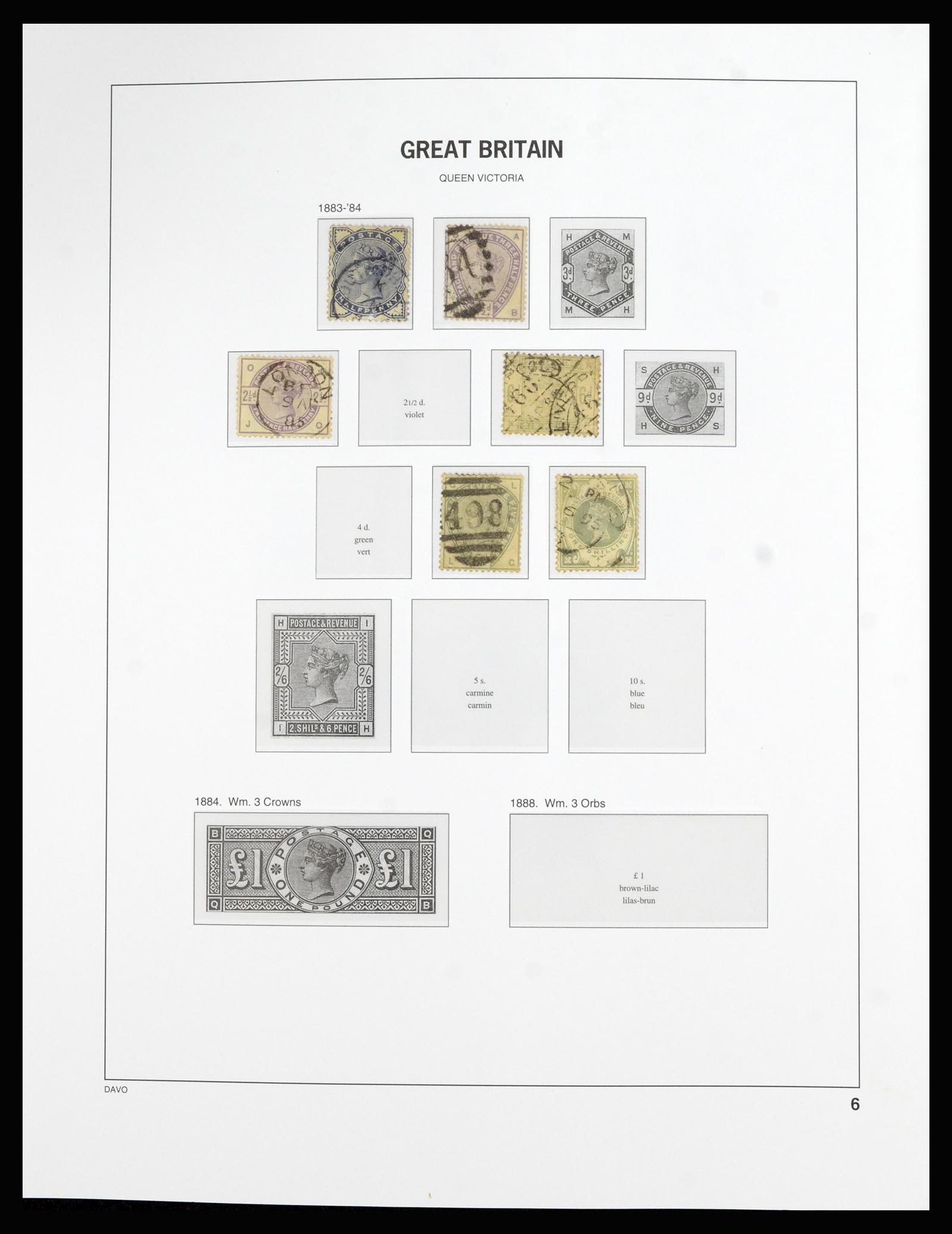 36788 006 - Postzegelverzameling 36788 Engeland 1840-2002.