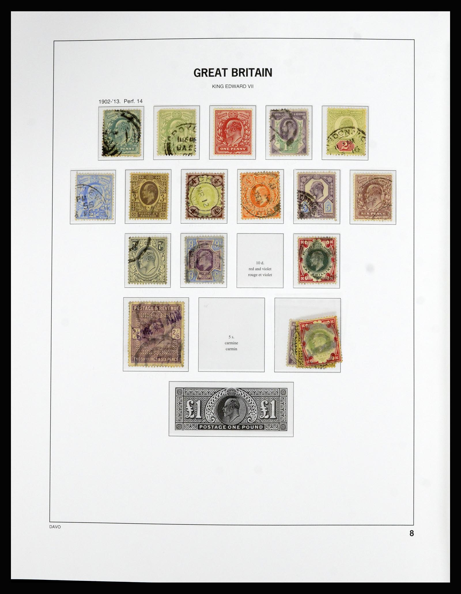 36788 008 - Postzegelverzameling 36788 Engeland 1840-2002.
