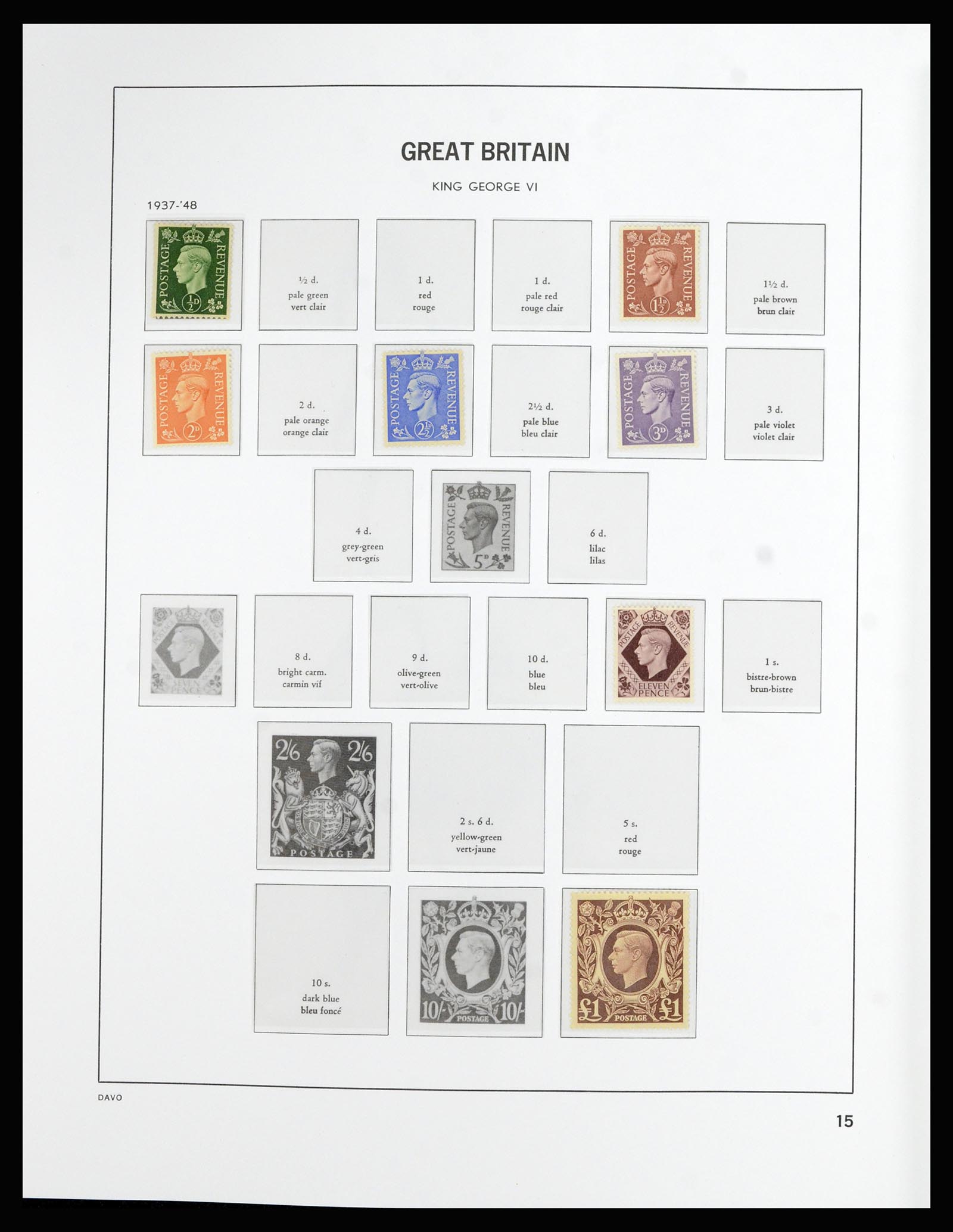 36788 015 - Postzegelverzameling 36788 Engeland 1840-2002.