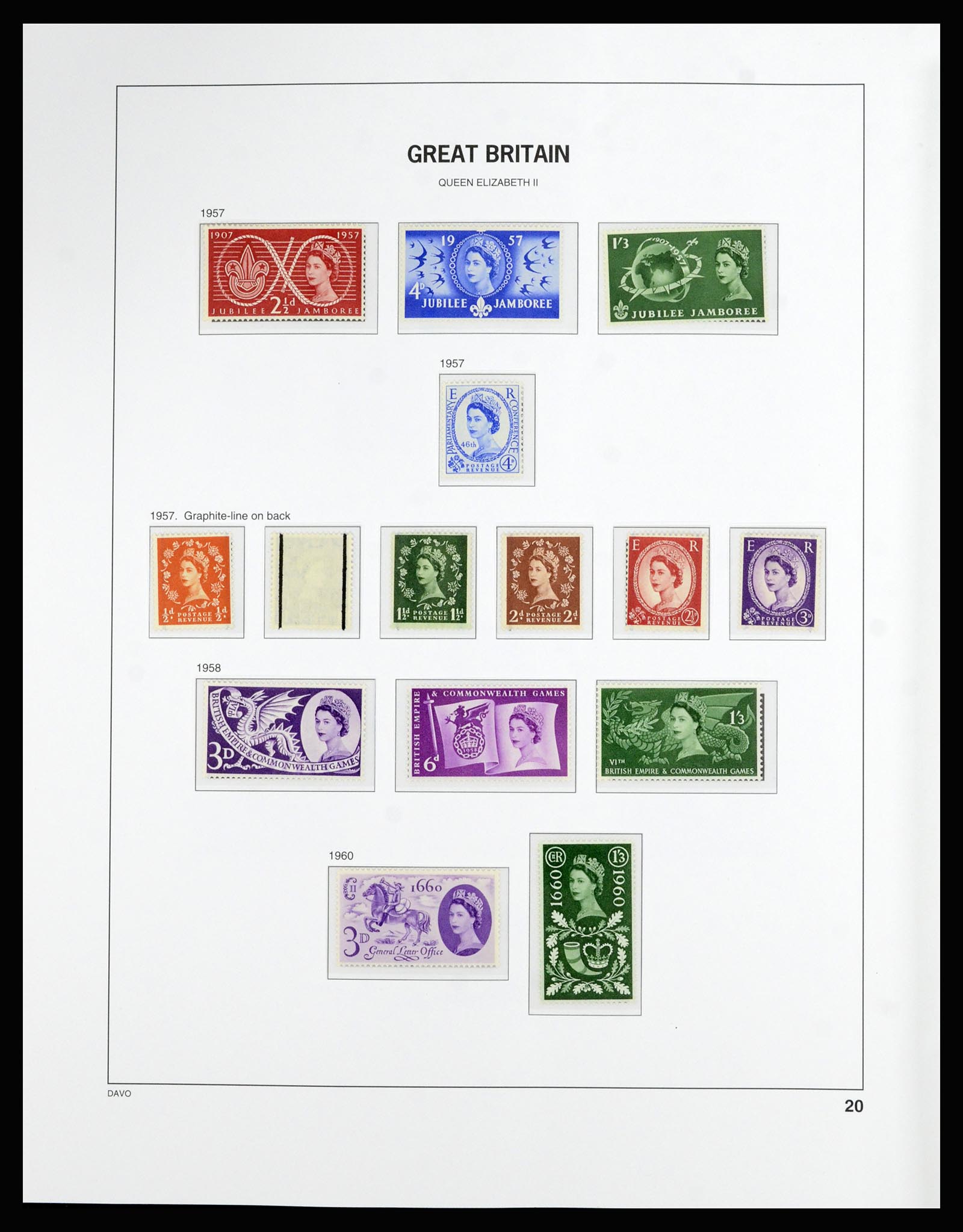 36788 020 - Postzegelverzameling 36788 Engeland 1840-2002.